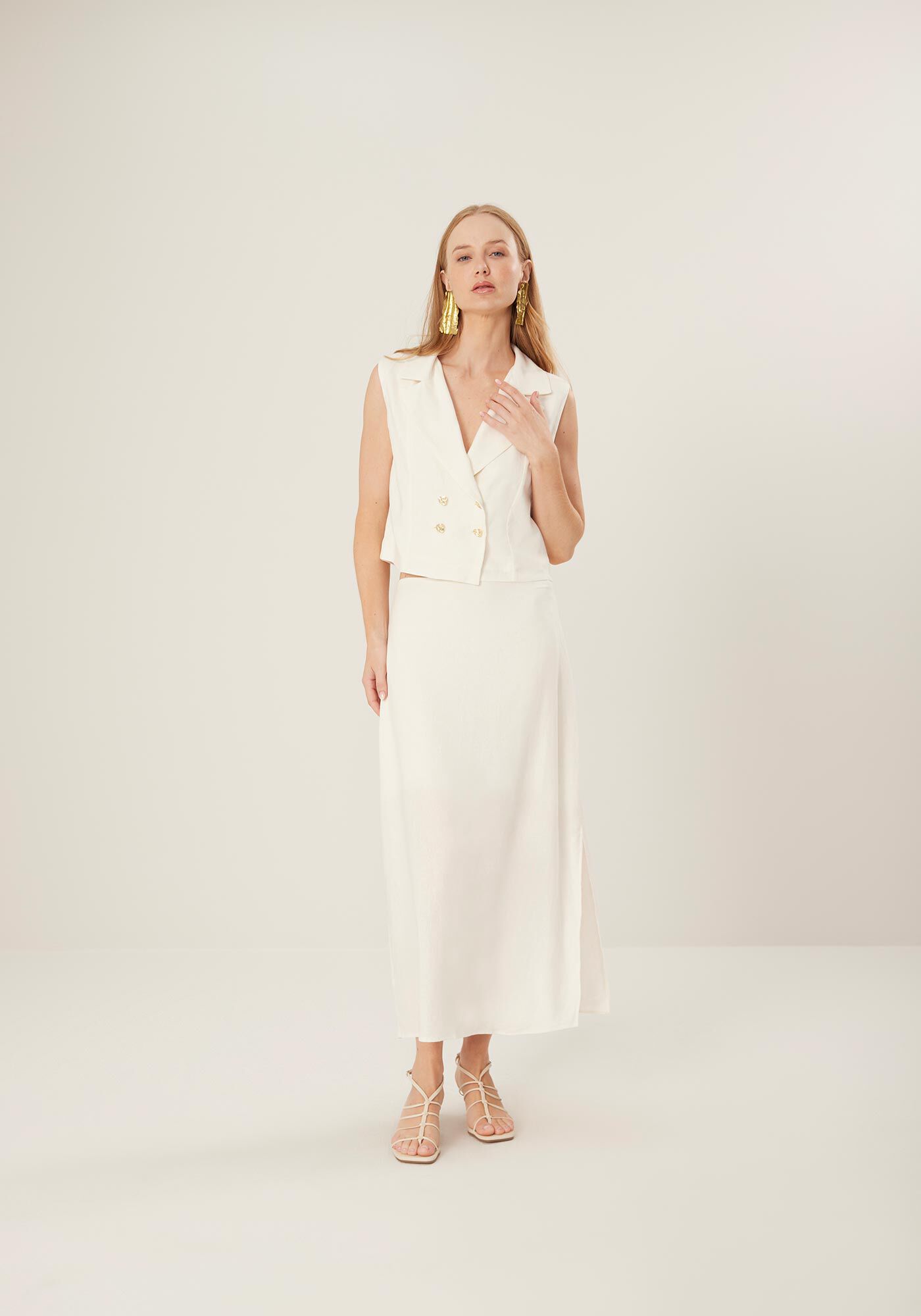 Saia Midi Reta em Linho com Cintura Alta, , large.