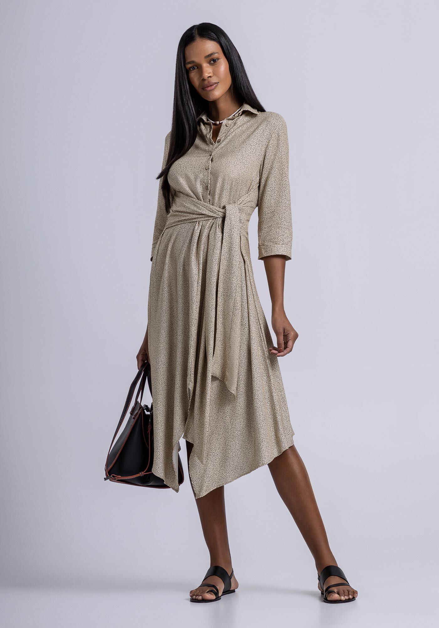Vestido chemise viscose top