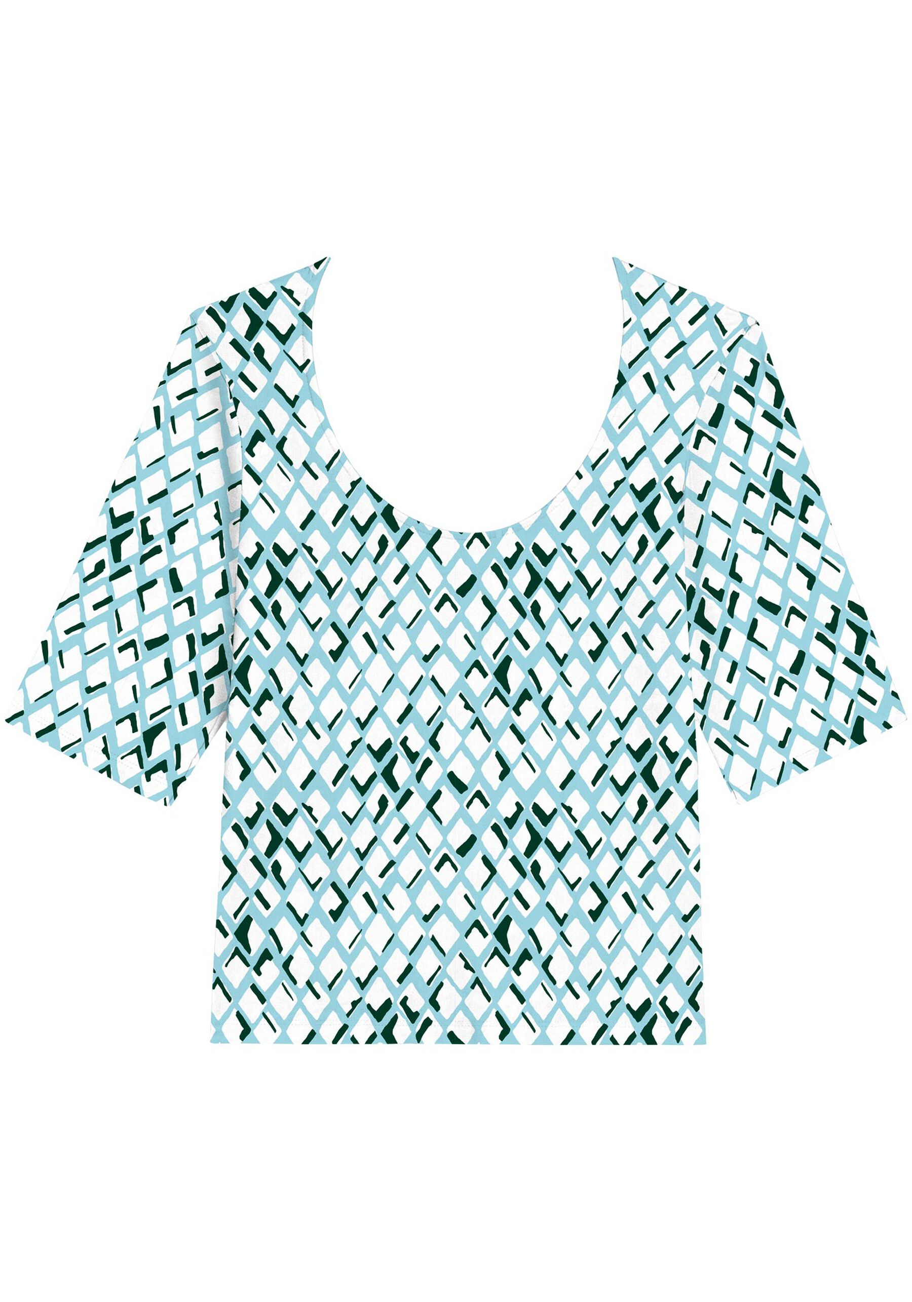 Blusa De Mangas Médias Em Malha De Viscose Com Elastano, . Blusa De Mangas Médias Em Malha De Viscose Com Elastano, , large.