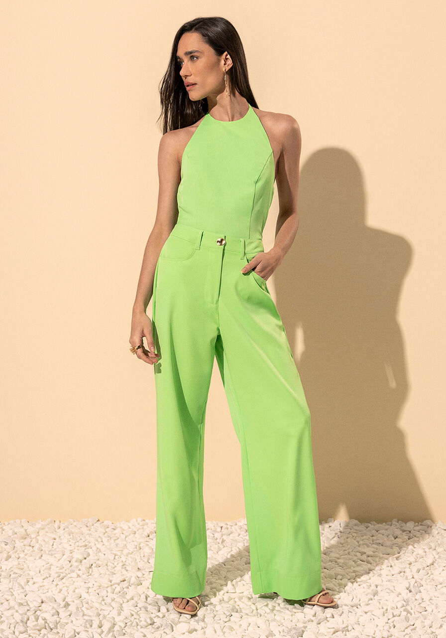 Blusa Frente &Uacute;nica Com Decote Redondo E Amarra&ccedil;&atilde;o, VERDE SABEDORIA, large.