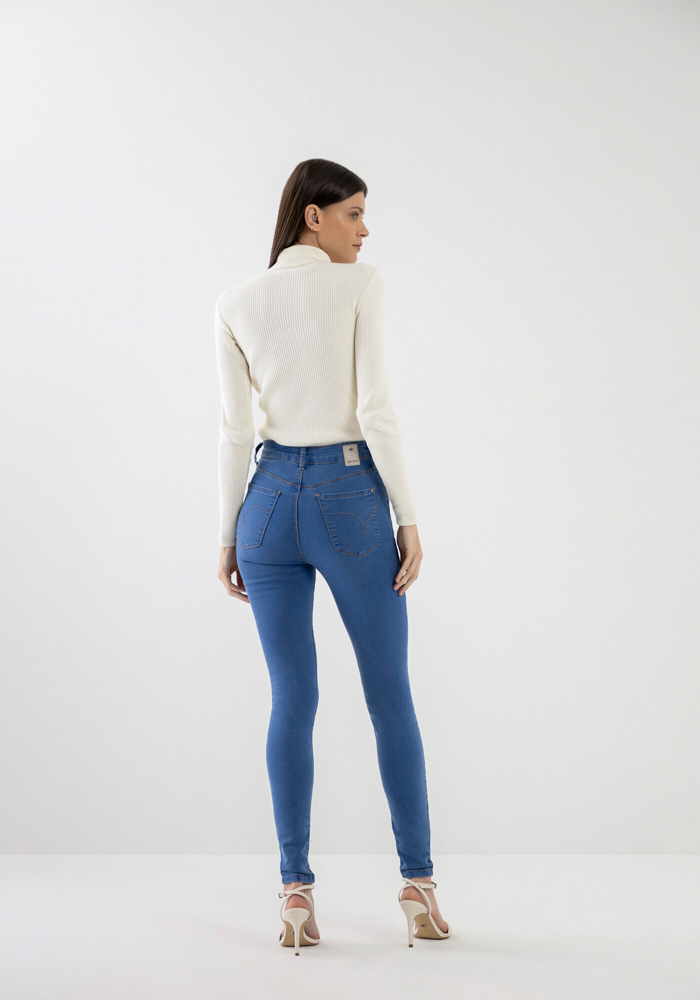 Cal&ccedil;a Jeans Skinny Super Alta Sustent&aacute;vel, , large.