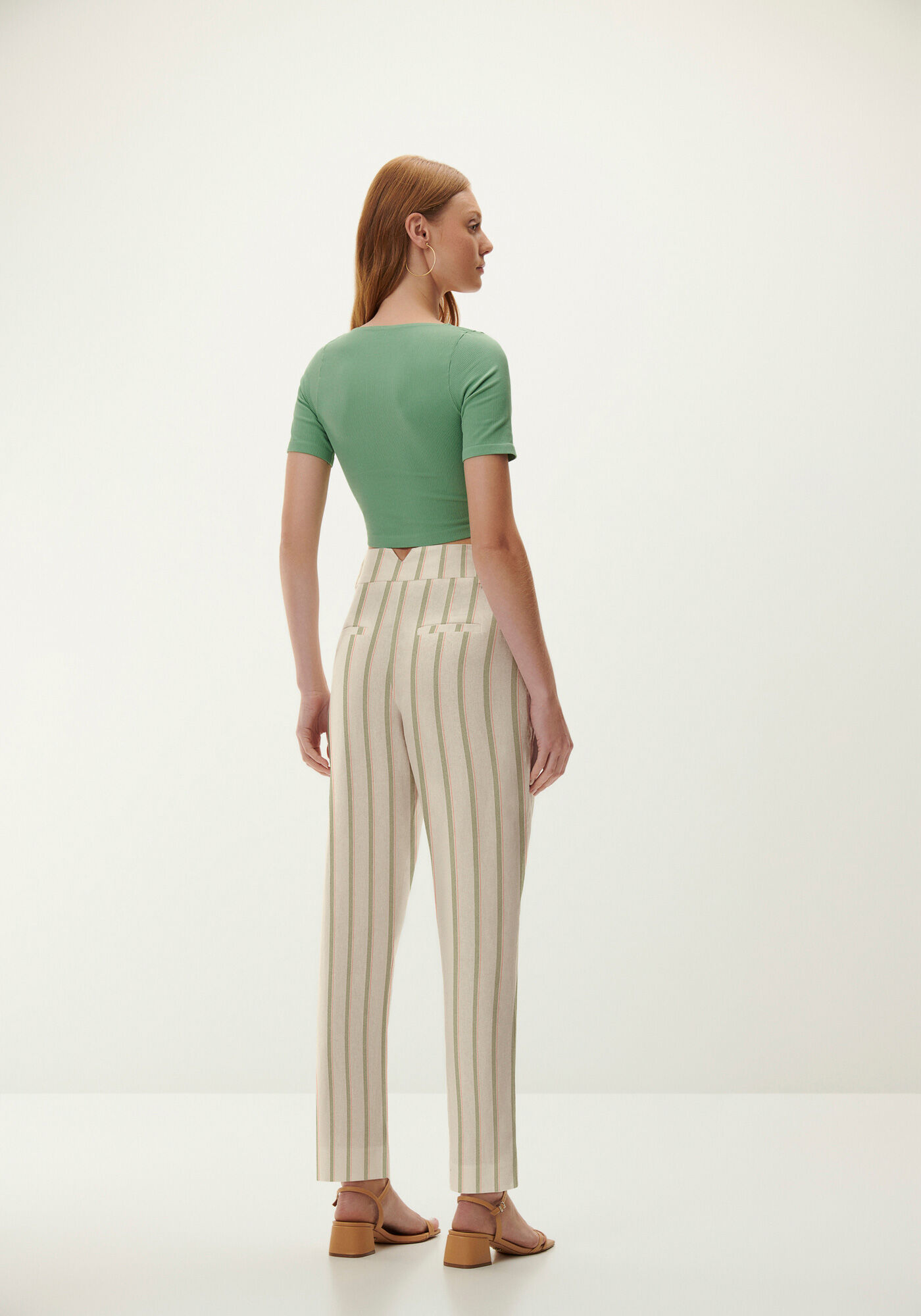 Cal&ccedil;a Carrot em Linho Alfaiataria, , large.