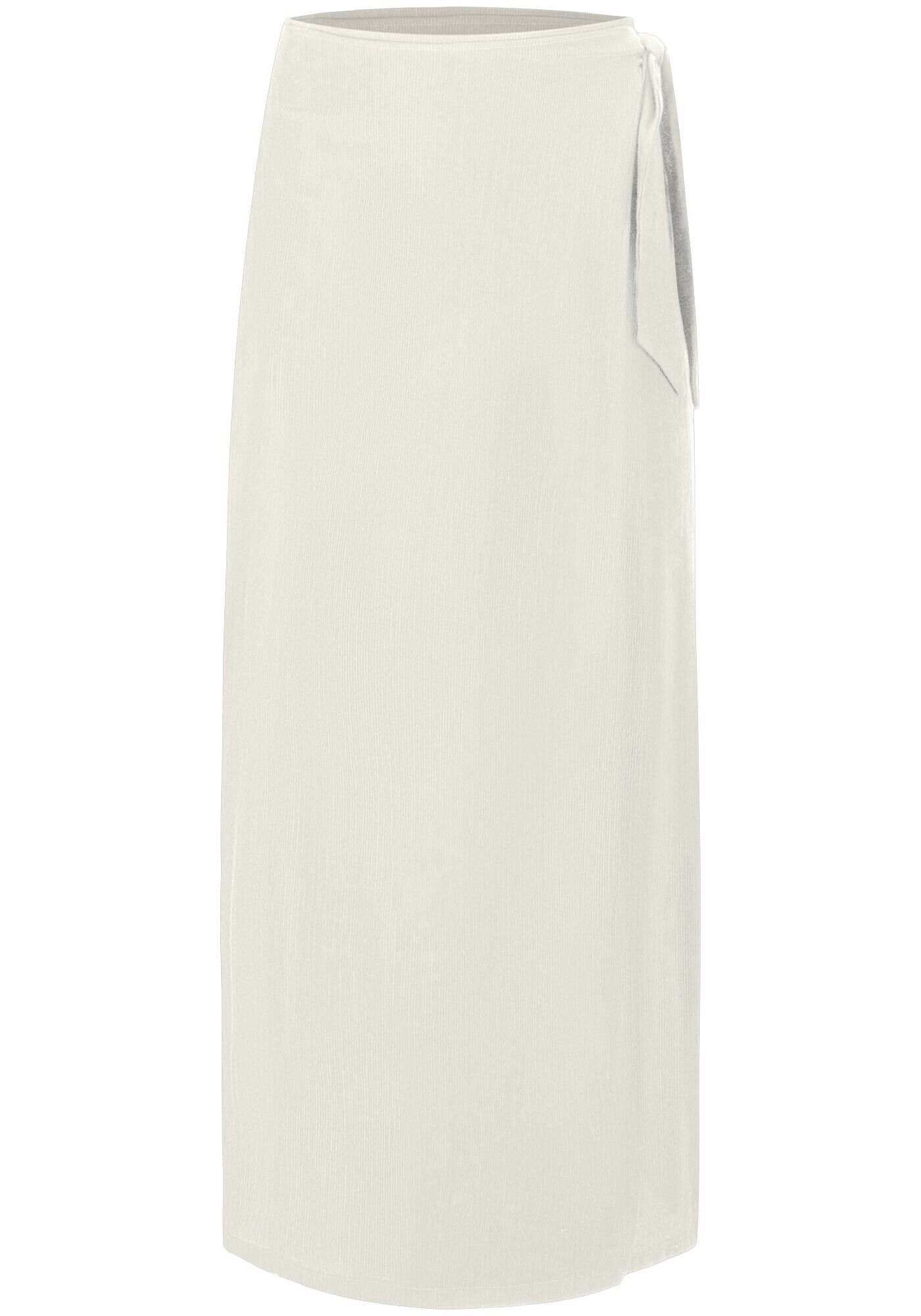 Saia Midi Transpassada em Viscose Texturizada, , large.