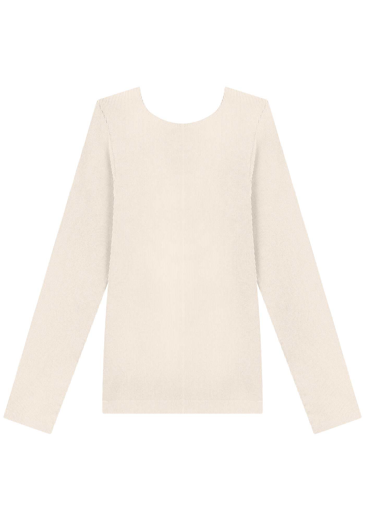 Blusa B&aacute;sica De Mangas Longas Seamless, , large.