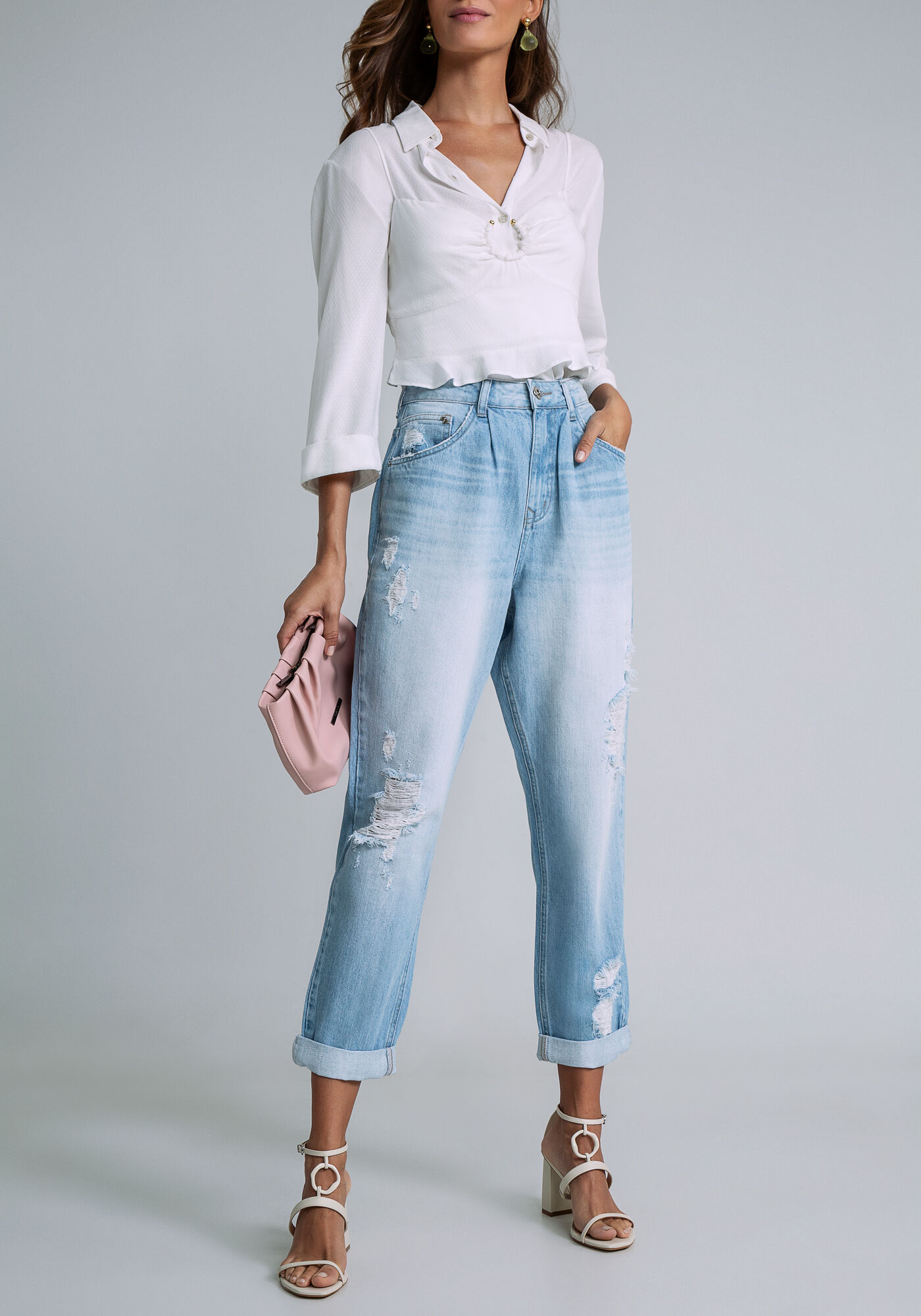 Cal&ccedil;a Jeans Mommy Destroyed, JEANS, large.