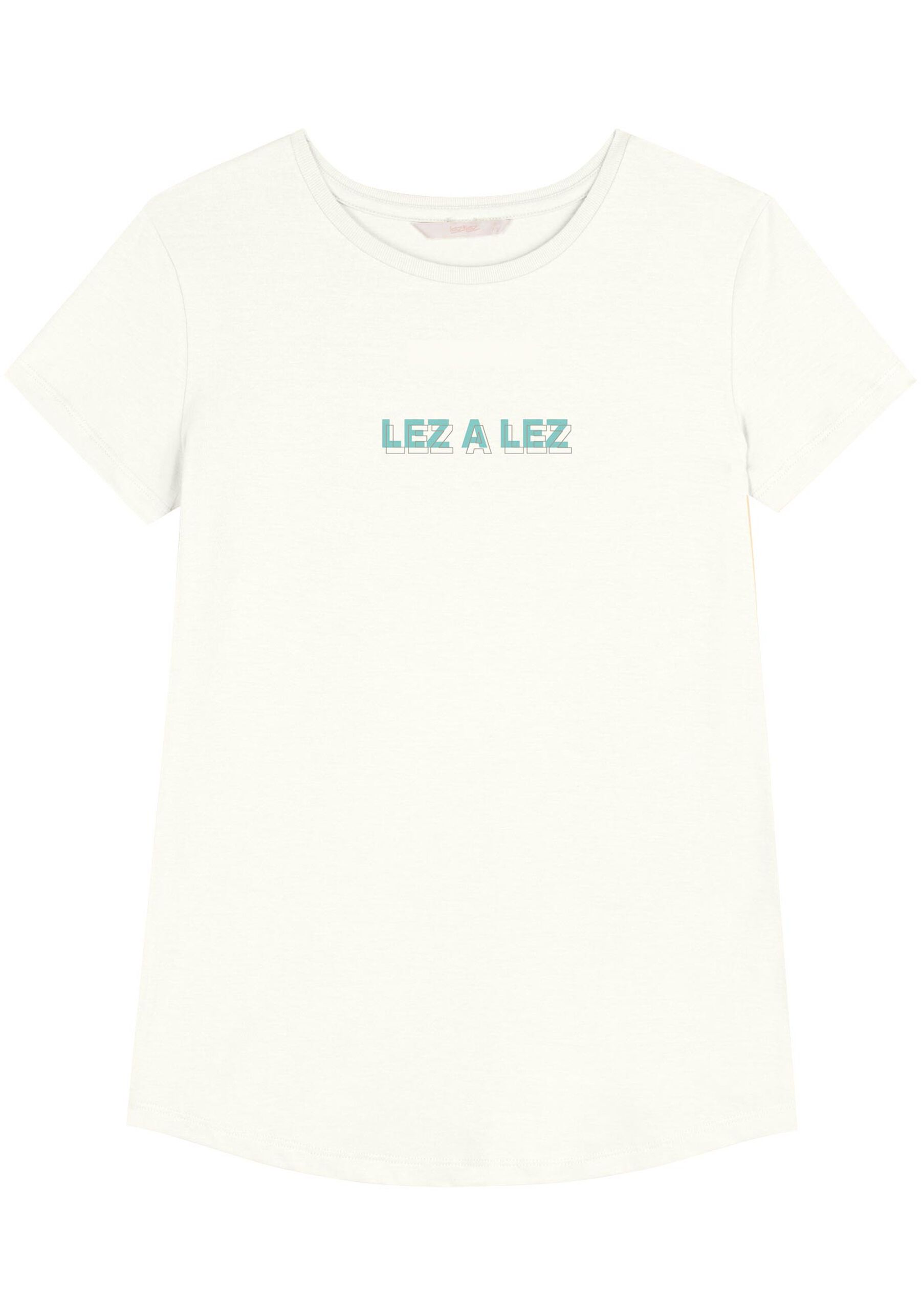 Blusa T-Shirt De Mangas Curtas Em Algodão Penteado, BRANCO OFF WHITE. Blusa T-Shirt De Mangas Curtas Em Algodão Penteado, BRANCO OFF WHITE, large.