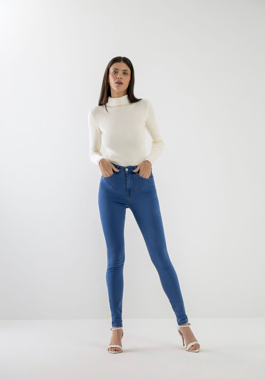 Calça Jeans Skinny Super Alta Sustentável, , large.