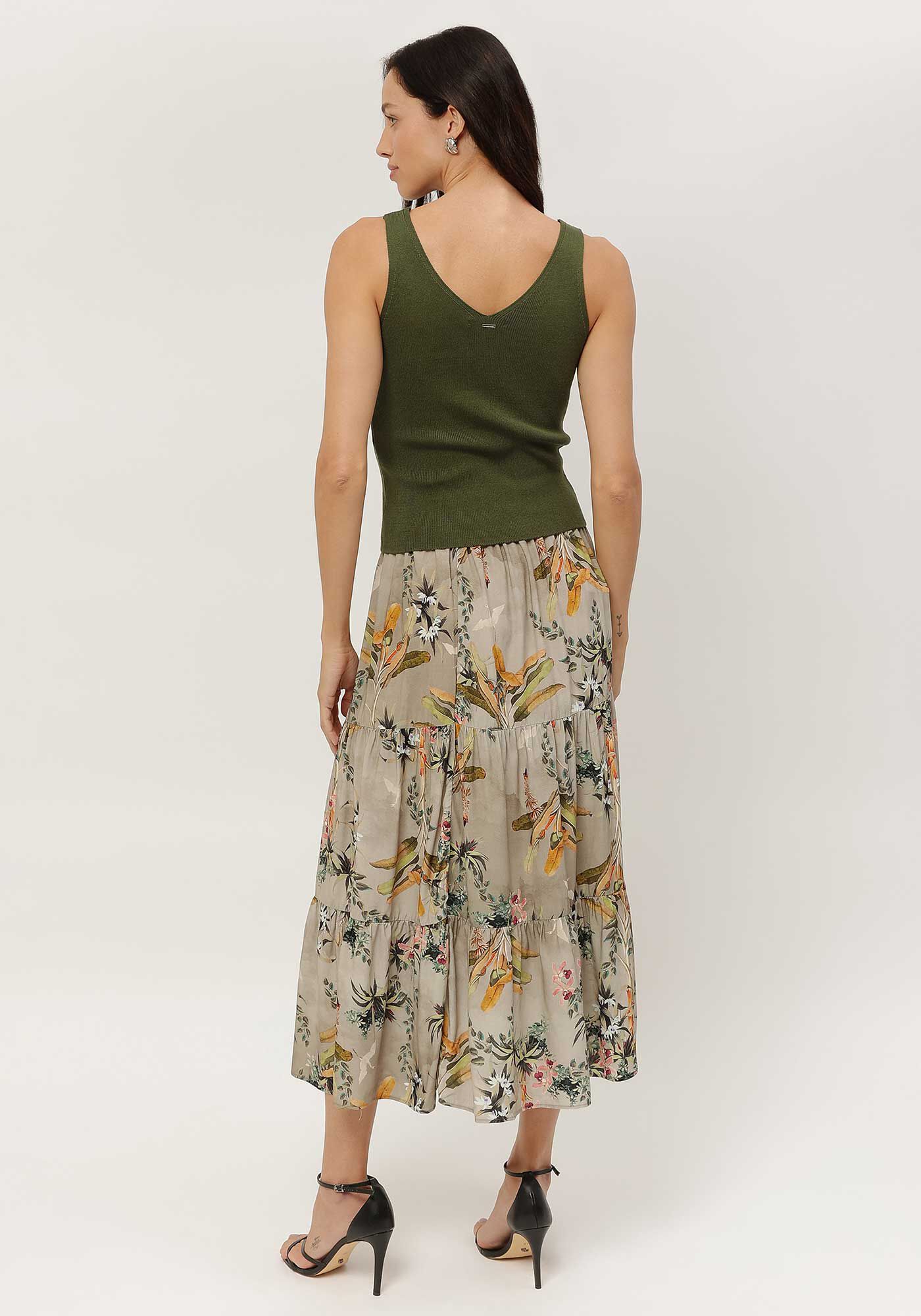 Regata em Tric&ocirc; com Decote V, , large.