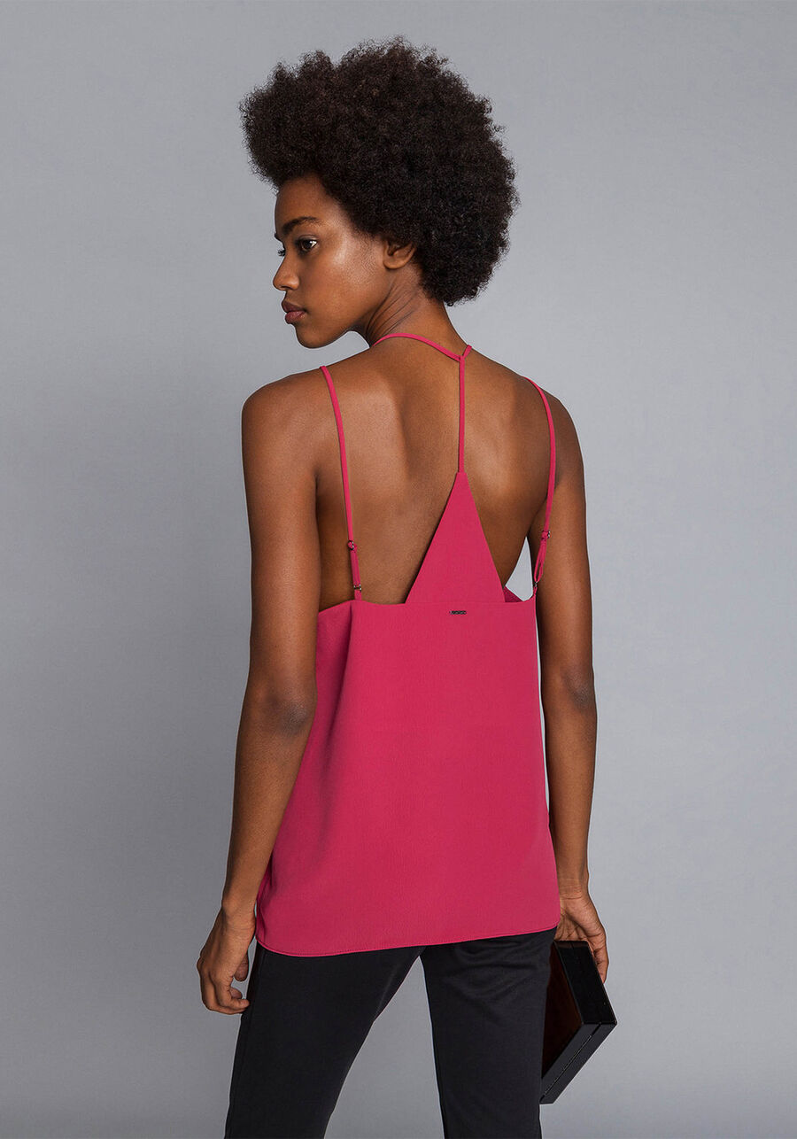 Blusa em tecido Poly Marocain, . Blusa em tecido Poly Marocain, , large.