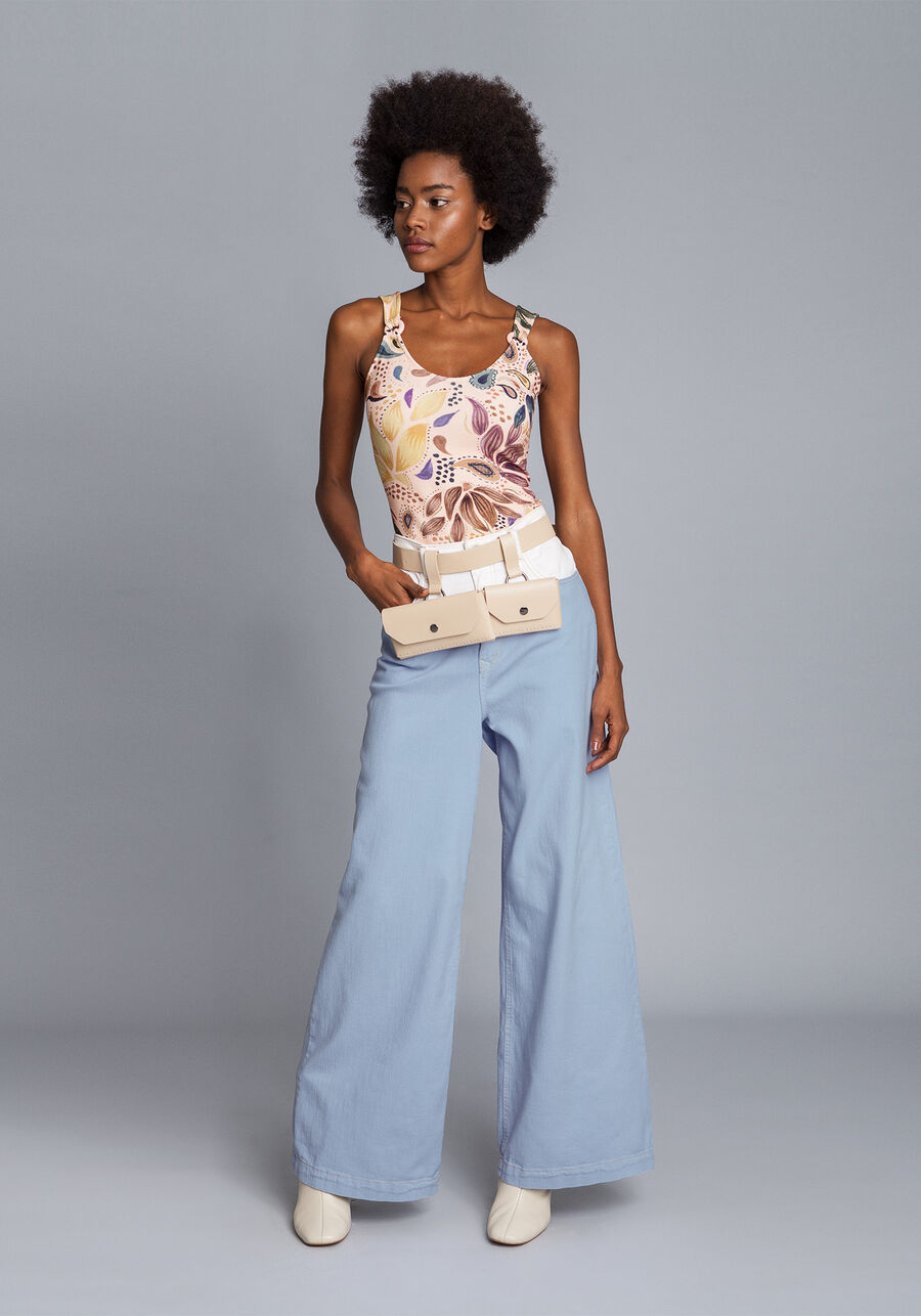 Blusa com Alças Estampada, . Blusa com Alças Estampada, , large.