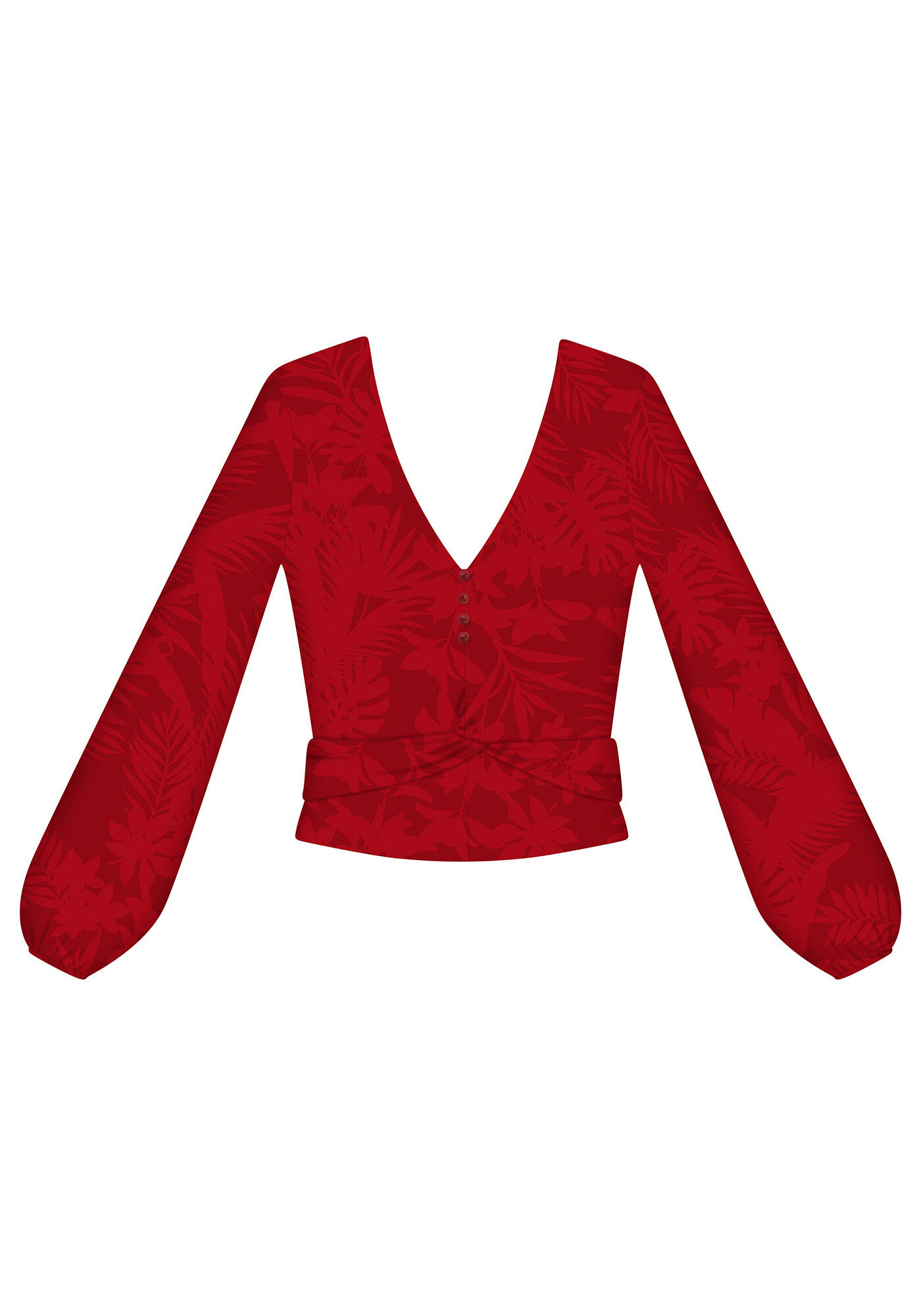 Blusa Recorte Transpassado, , large.