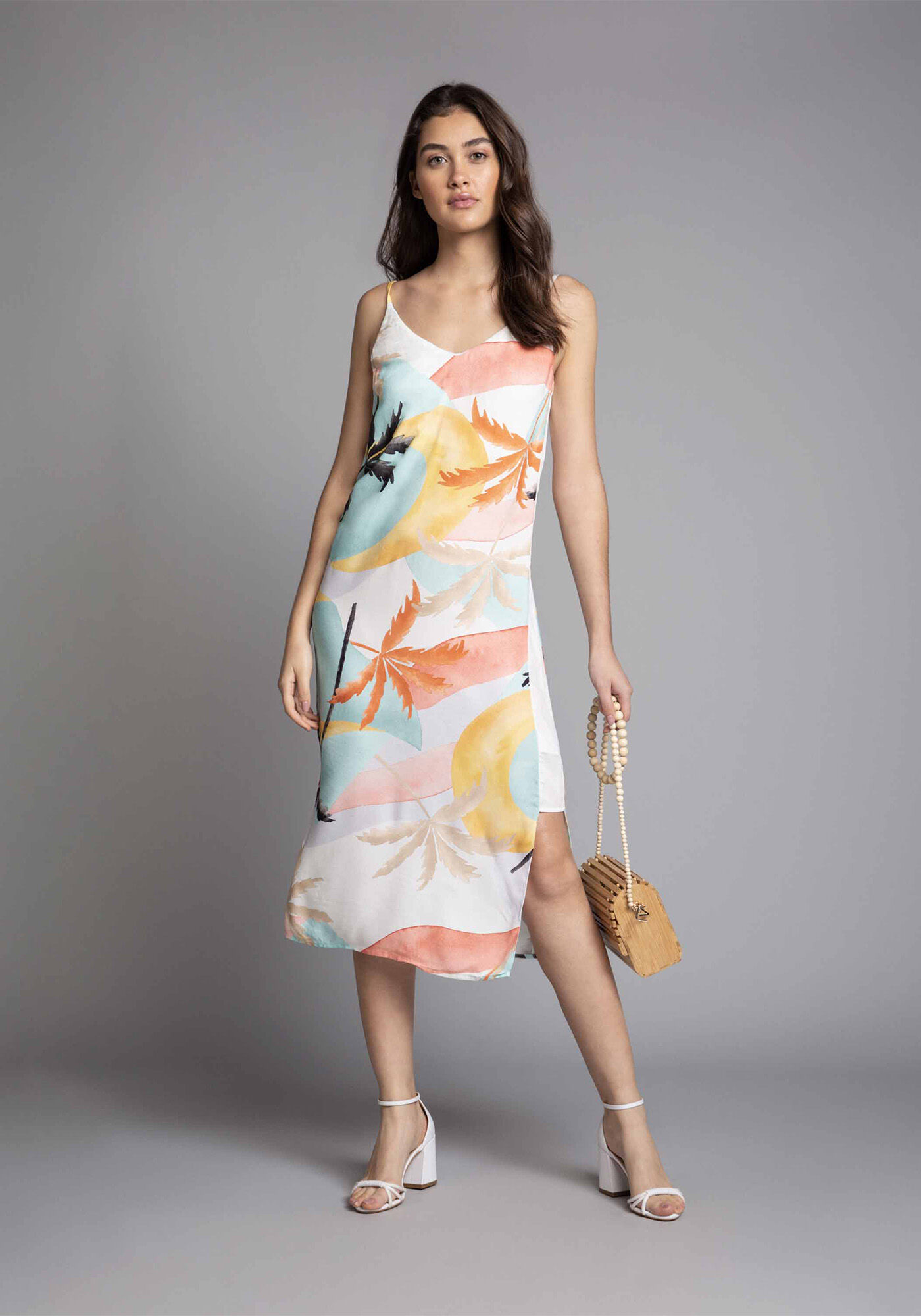 Vestido M&iacute;di Estampa Nimbim, , large.