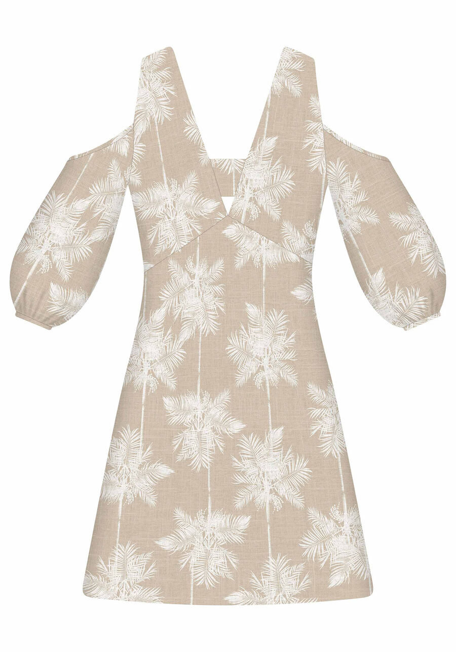 Vestido Mangas 3/4 Estampa Puebla, . Vestido Mangas 3/4 Estampa Puebla, , large.