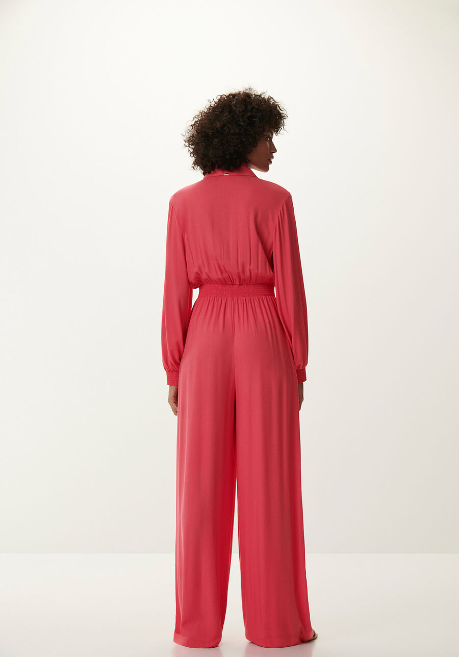 Macacão Longo em Viscose Utilitário, ROSA CARACAS. Macacão Longo em Viscose Utilitário, ROSA CARACAS, large.