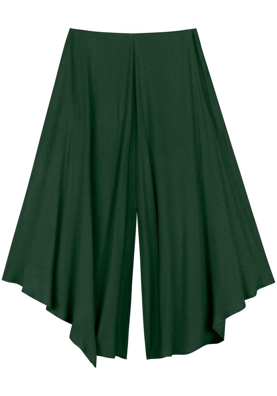 Saia Chá Fluida Com Fenda E Cintura Alta, . Saia Chá Fluida Com Fenda E Cintura Alta, , large.