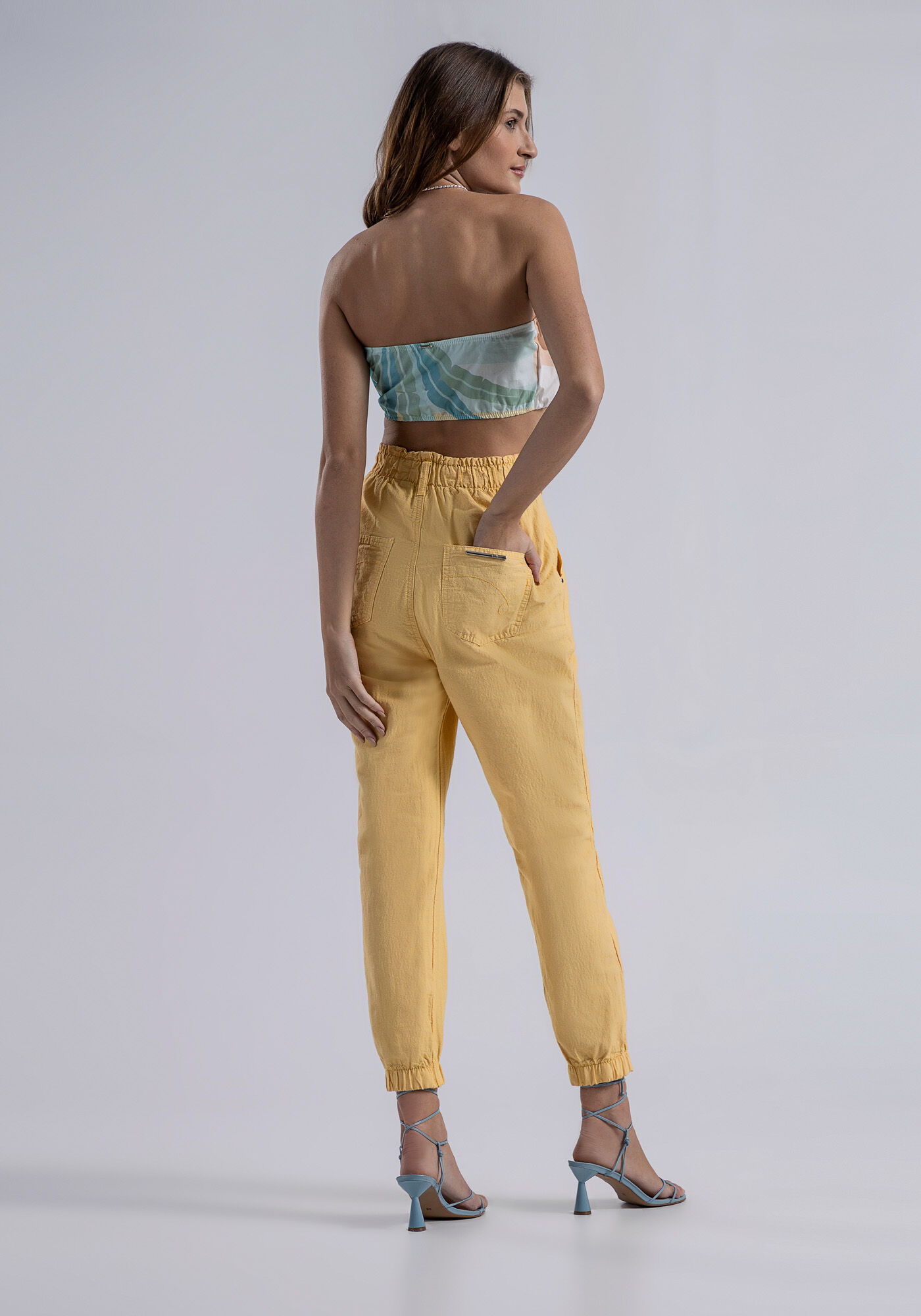 Blusa Manga Bufante em Tecido Atlanta com Top, , large.