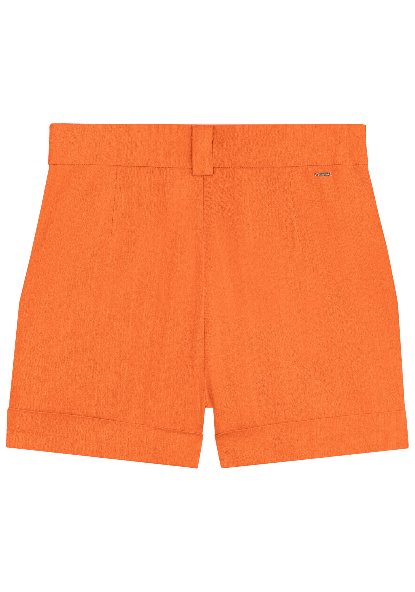 Shorts Alfaiataria em Linho com Cintura M&eacute;dia, , large.
