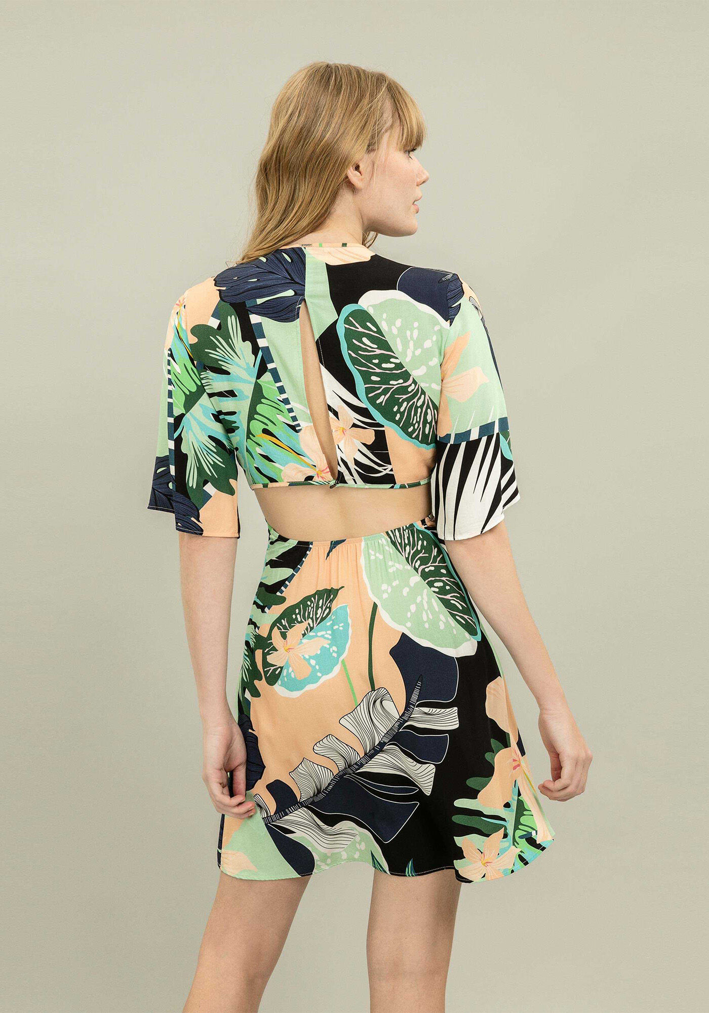 Vestido Recorte Cintura, , large.