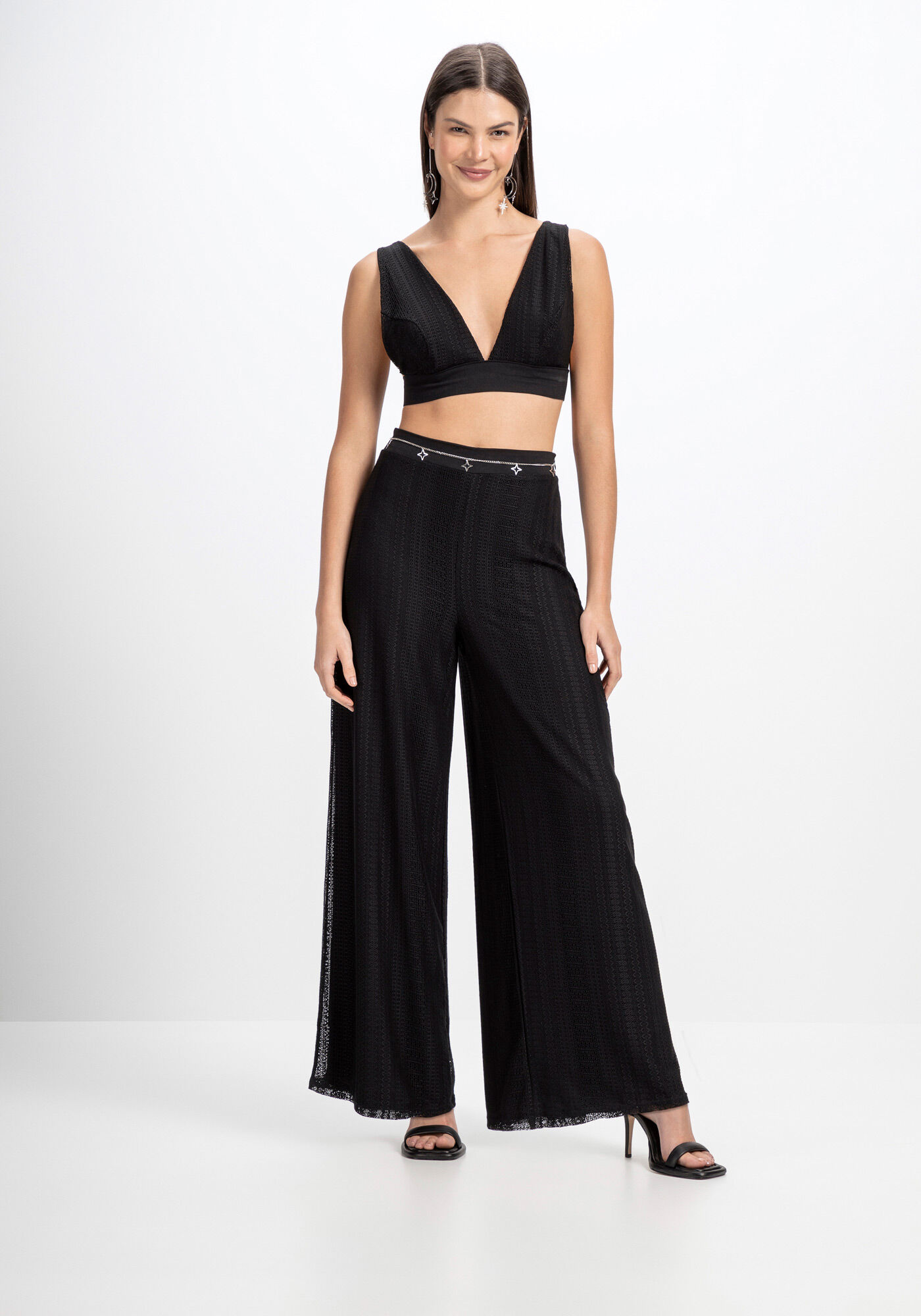 Pantalona shop com salto