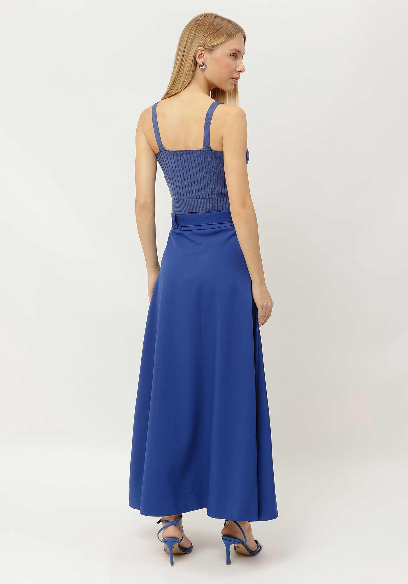 Saia Longa Evas&ecirc; Alfaiataria com Cinto, , large.