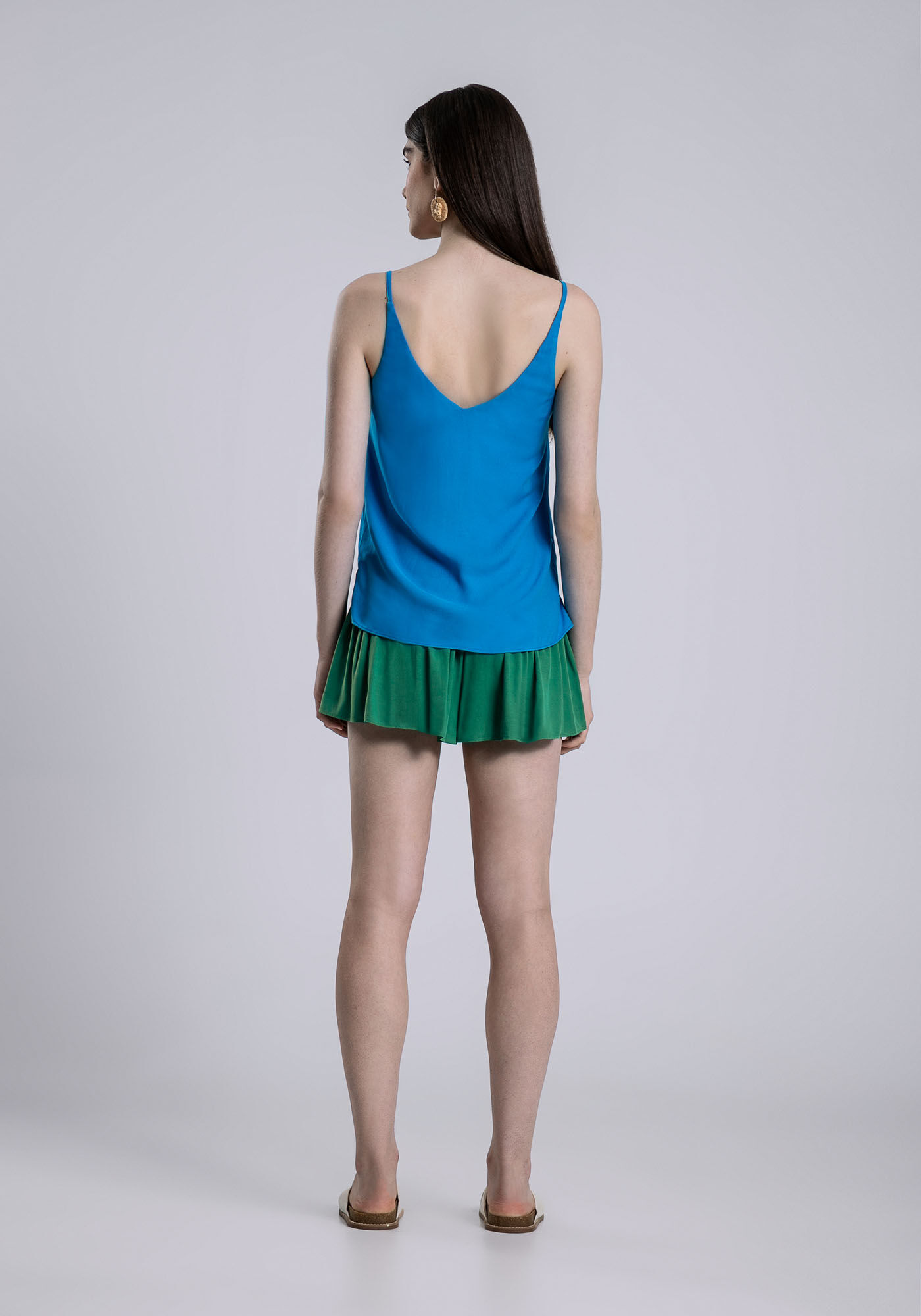 Blusa Al&ccedil;a Fina Decote V Cores, , large.