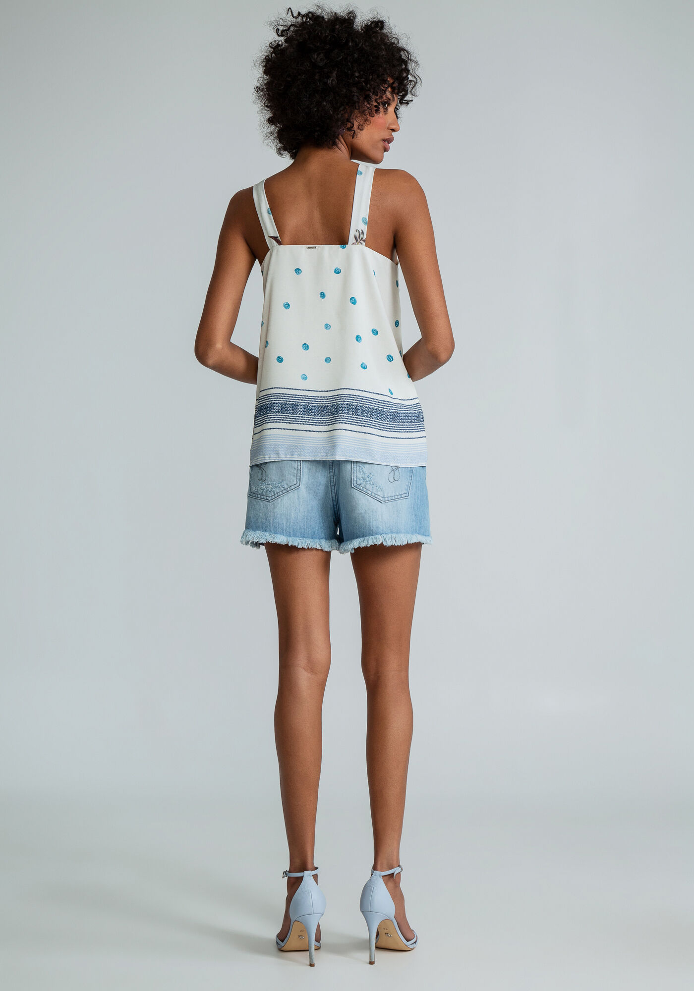 Blusa com Al&ccedil;as Faixa Estampa, , large.