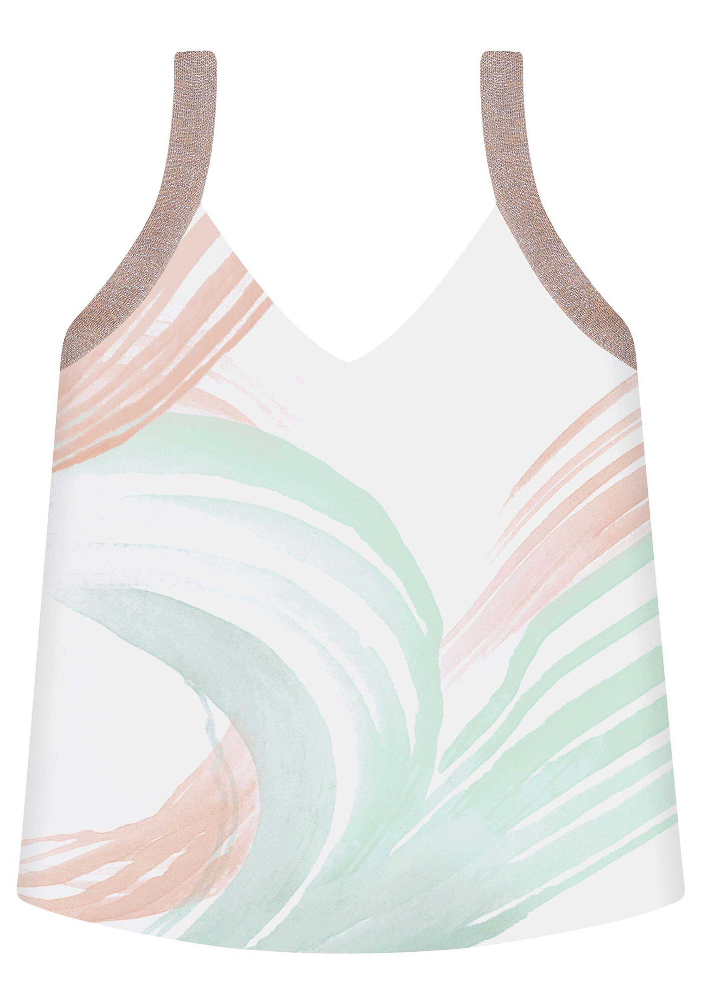 Blusa com Al&ccedil;as Retil&iacute;nea, , large.