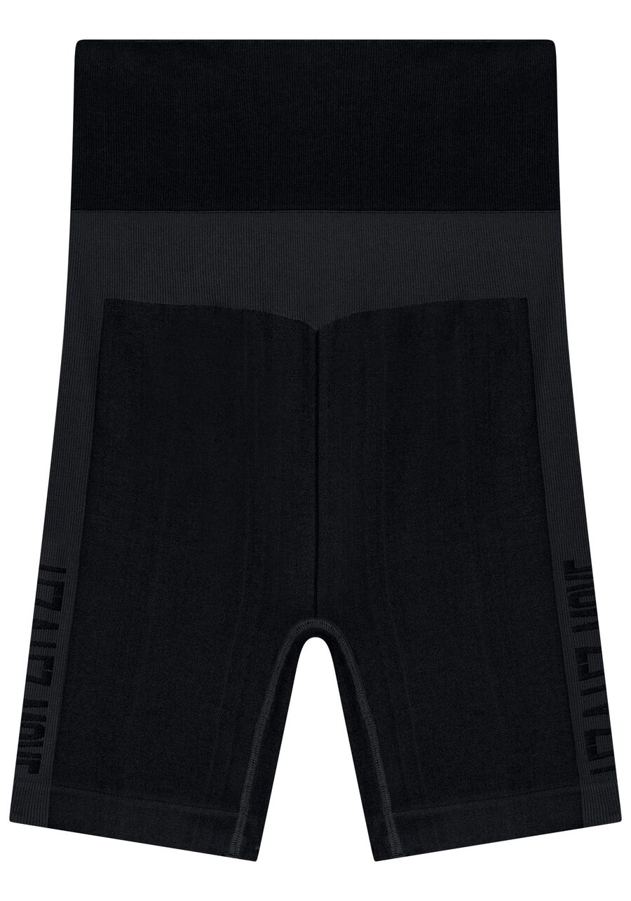 Bermuda Justa De Cintura Alta Em Malha Seamless Move, PRETO. Bermuda Justa De Cintura Alta Em Malha Seamless Move, PRETO, large.
