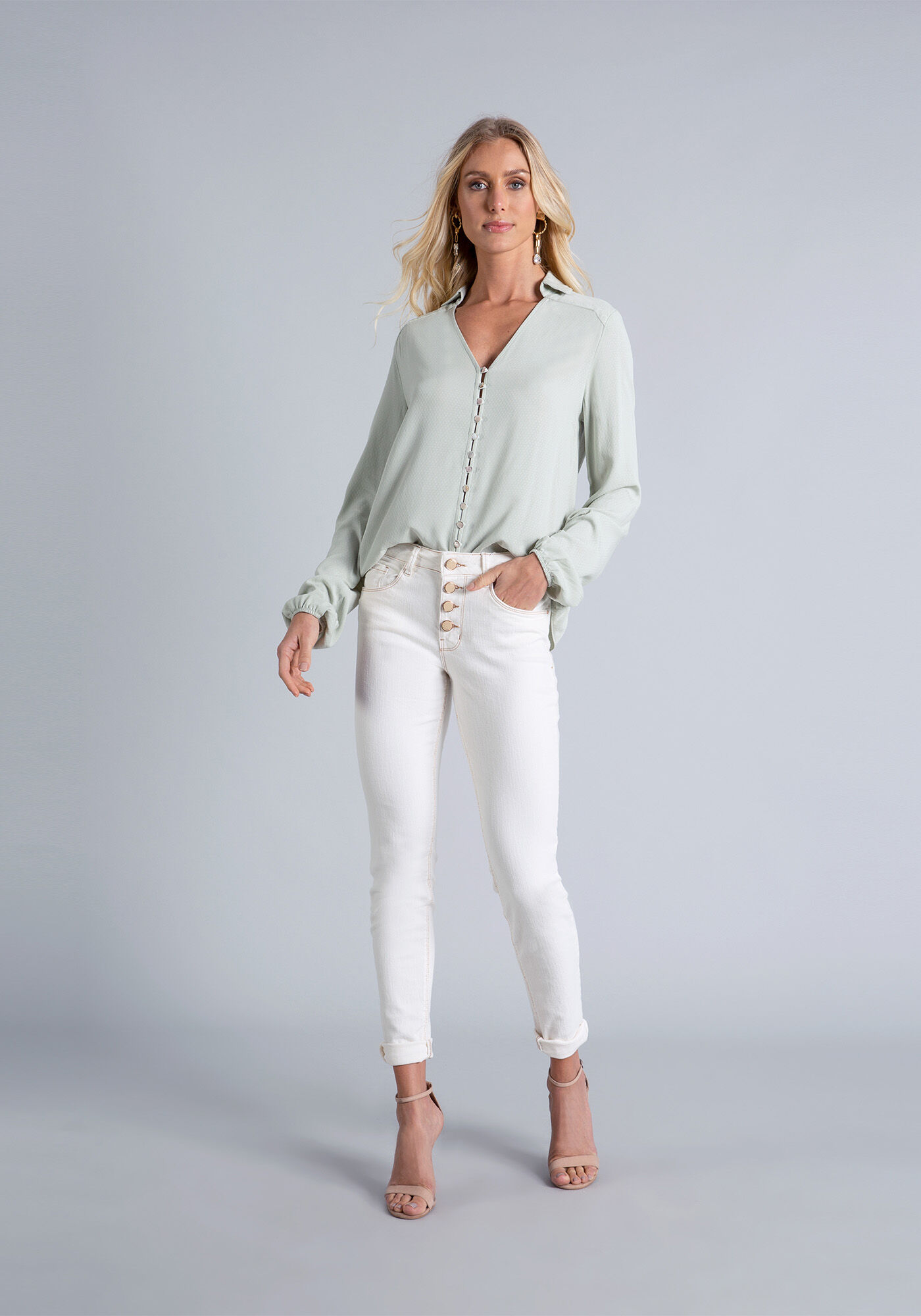 Camisa Manga Longa Ampla, , large.