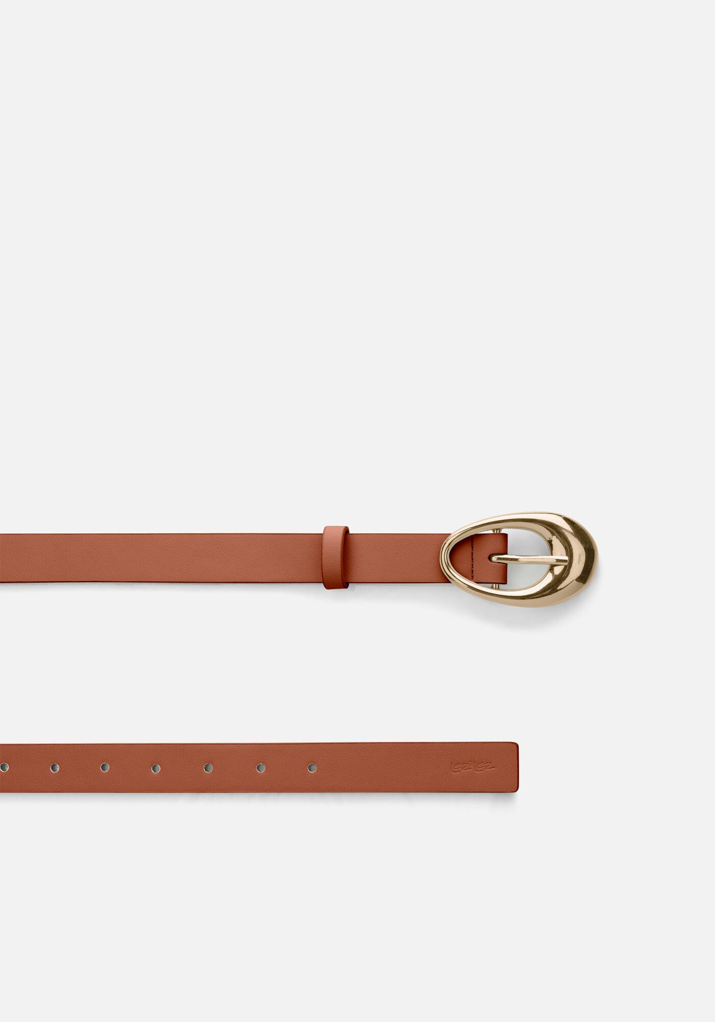 Cinto De Cintura Com Fivela Org&acirc;nica Metalizada, LARANJA DELI, large.