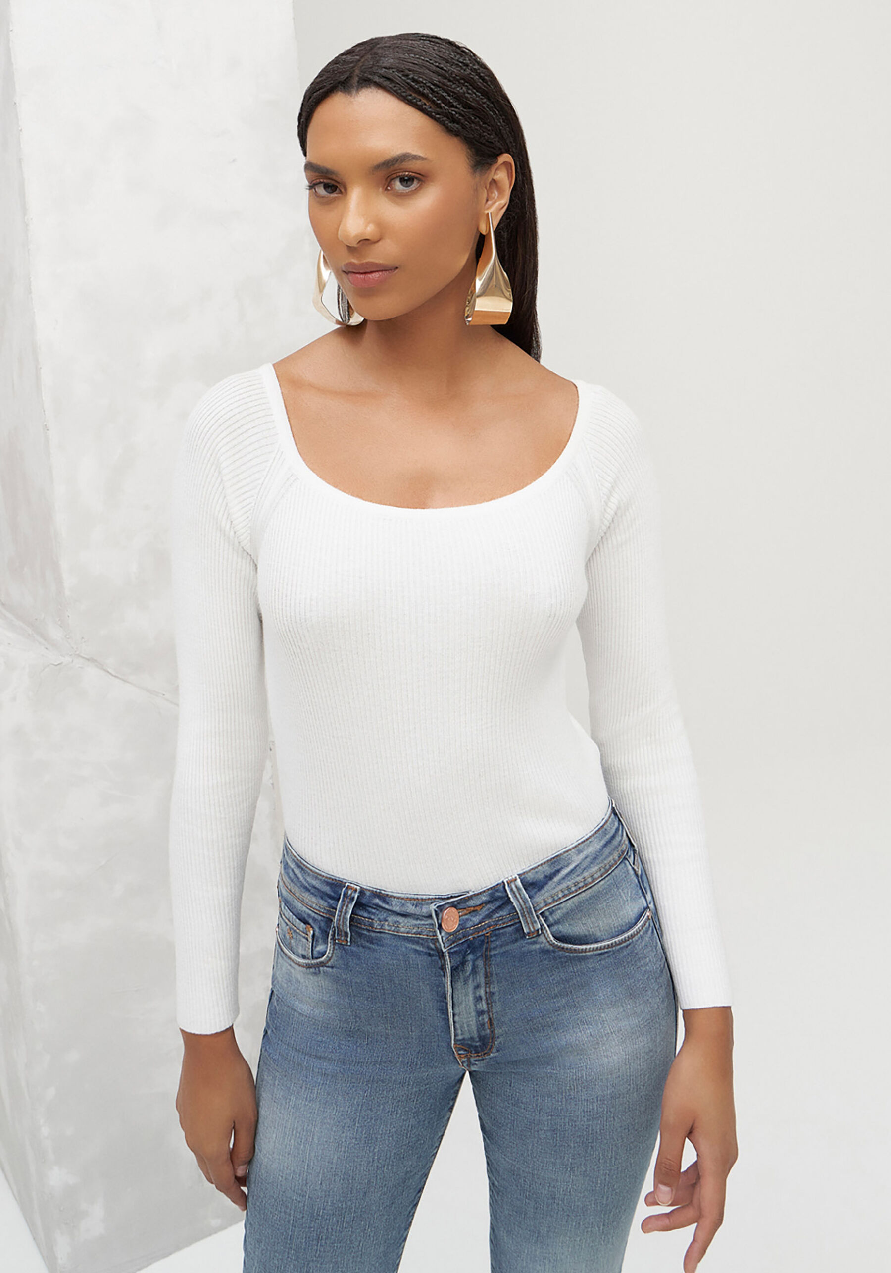 Calça Jeans Skinny com Cintura Média, . Calça Jeans Skinny com Cintura Média, , large.