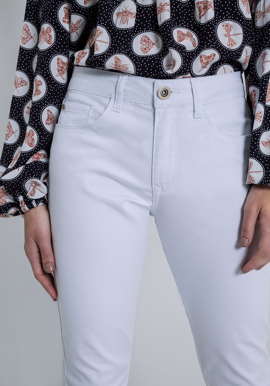 Calça Jeans Skinny Cropped Bali White, BRANCO, large.