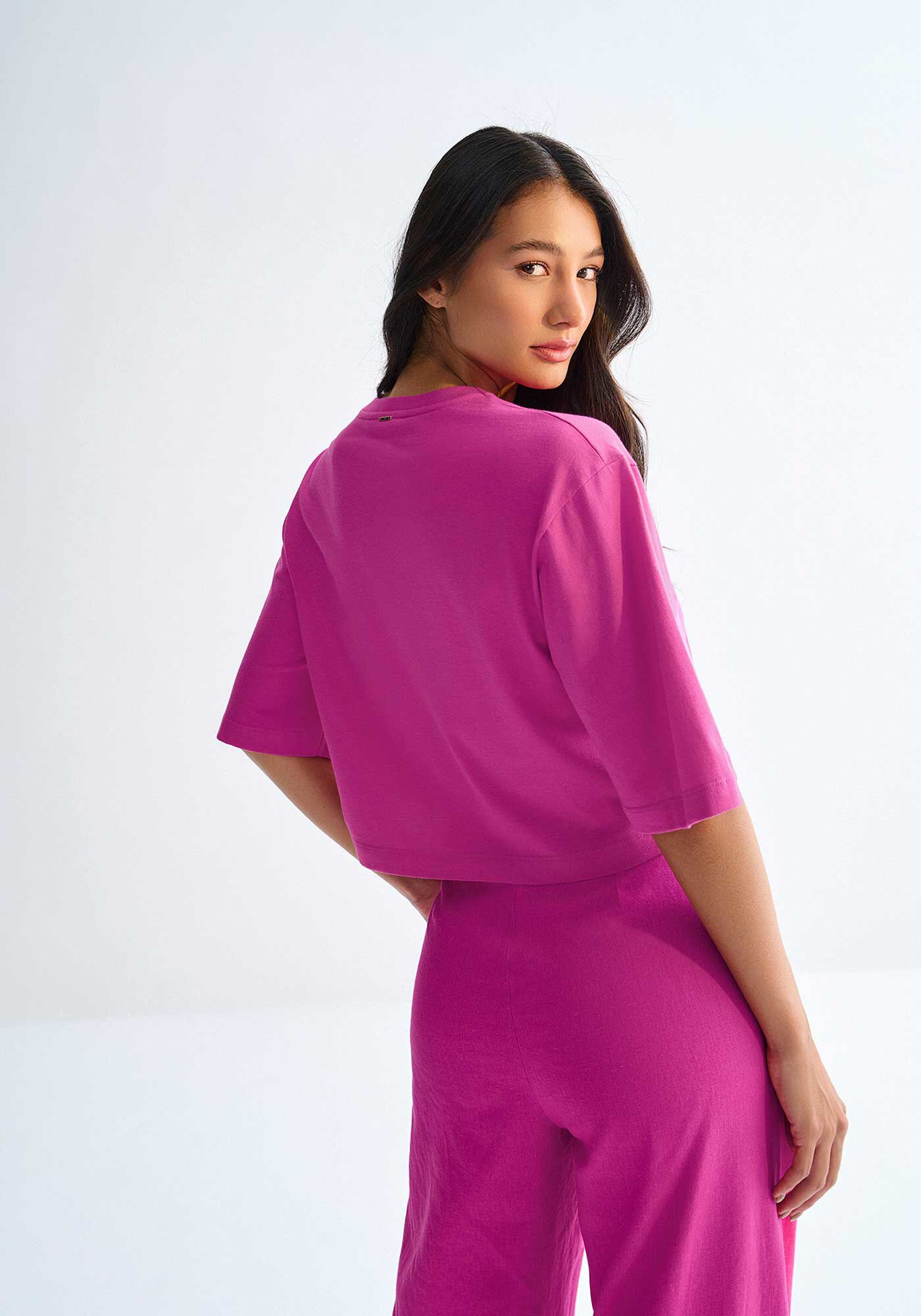 T-shirt Curta Presente&aacute;velMalha Prime com Strass, , large.