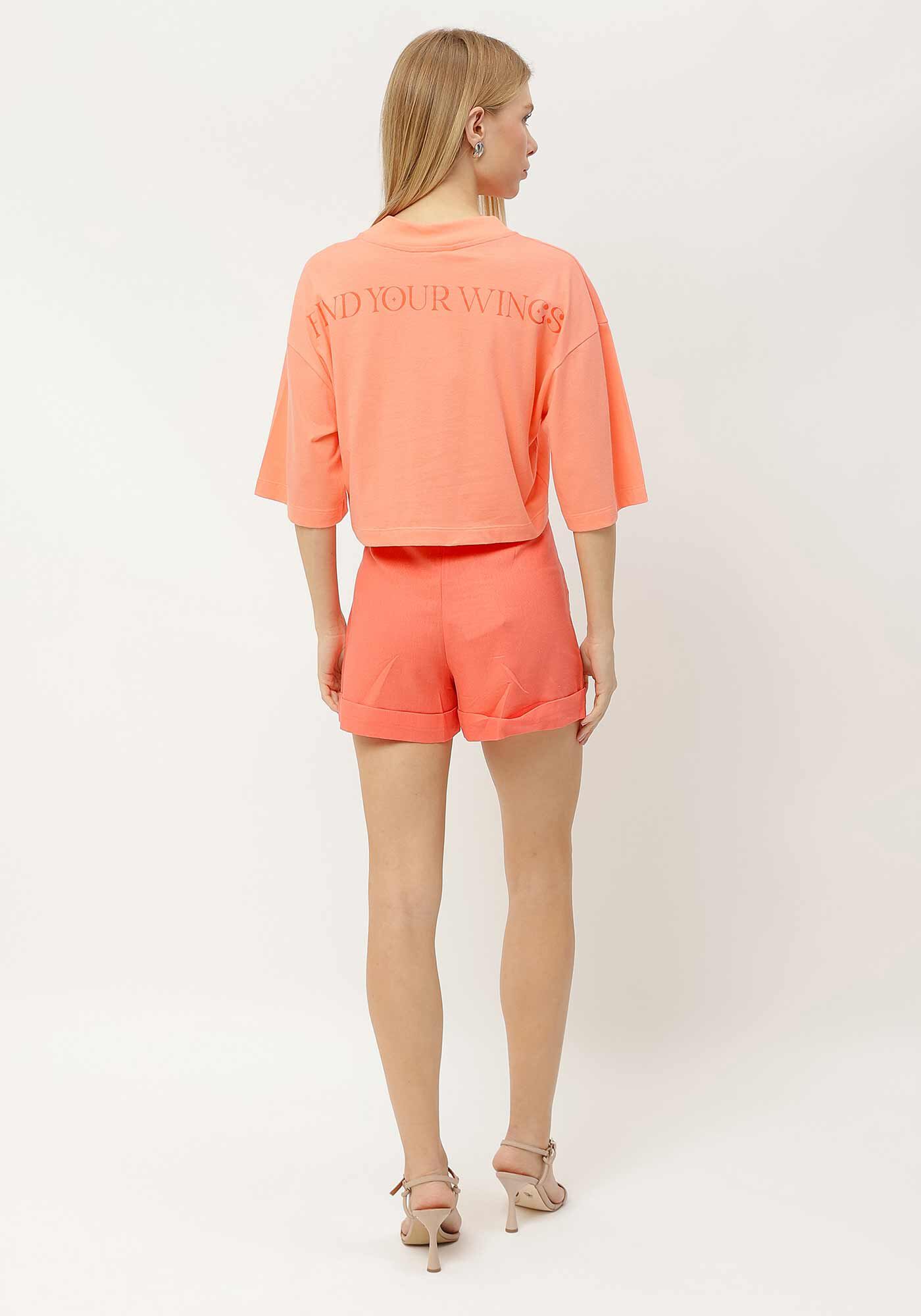 Shorts Alfaiataria em Linho com Cintura M&eacute;dia, , large.