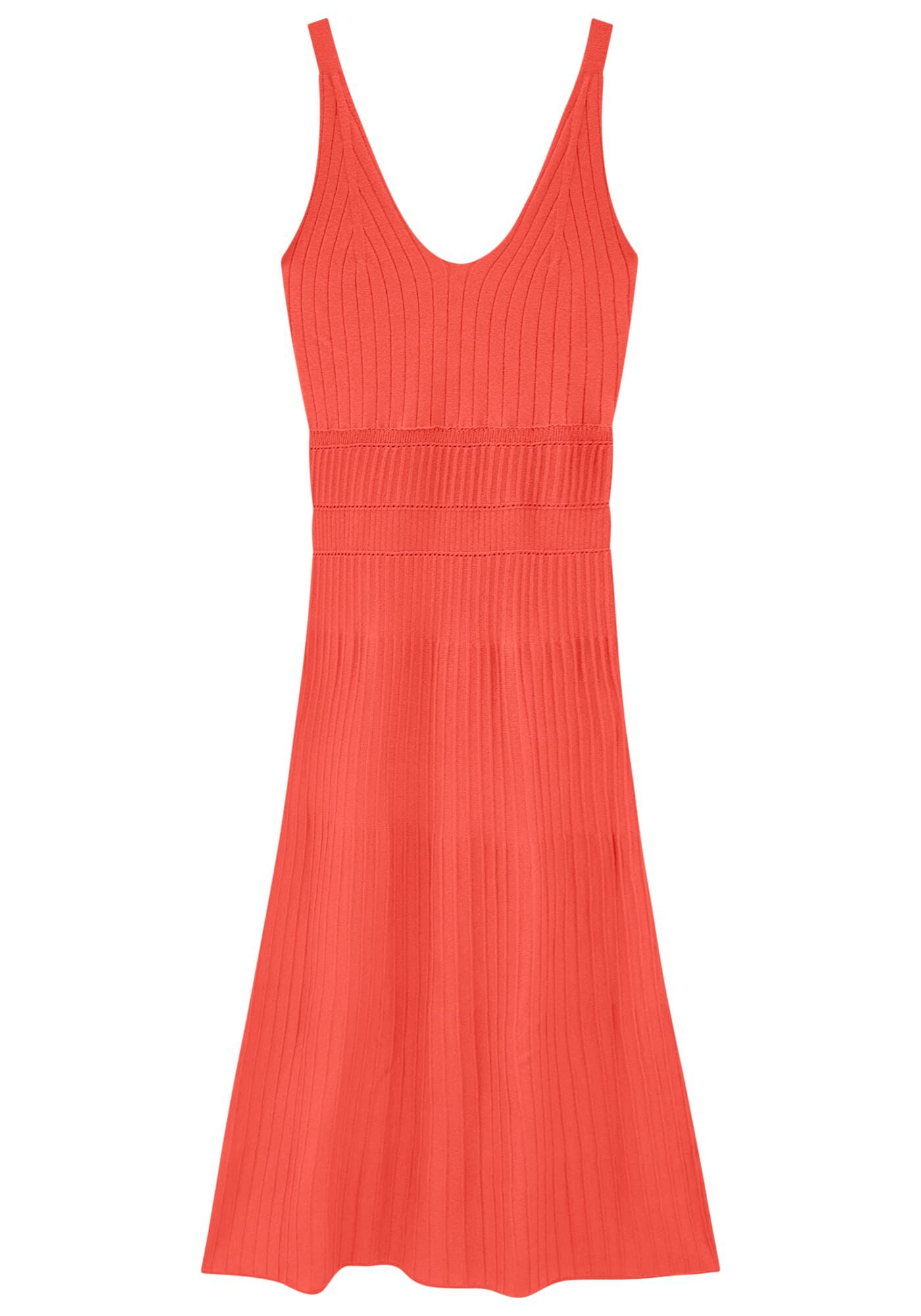 Vestido com Al&ccedil;as Longo em Tric&ocirc;, , large.