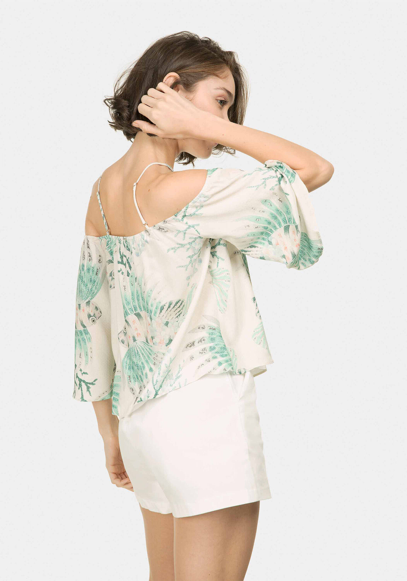 Blusa Manga 3/4 Estampa, , large.