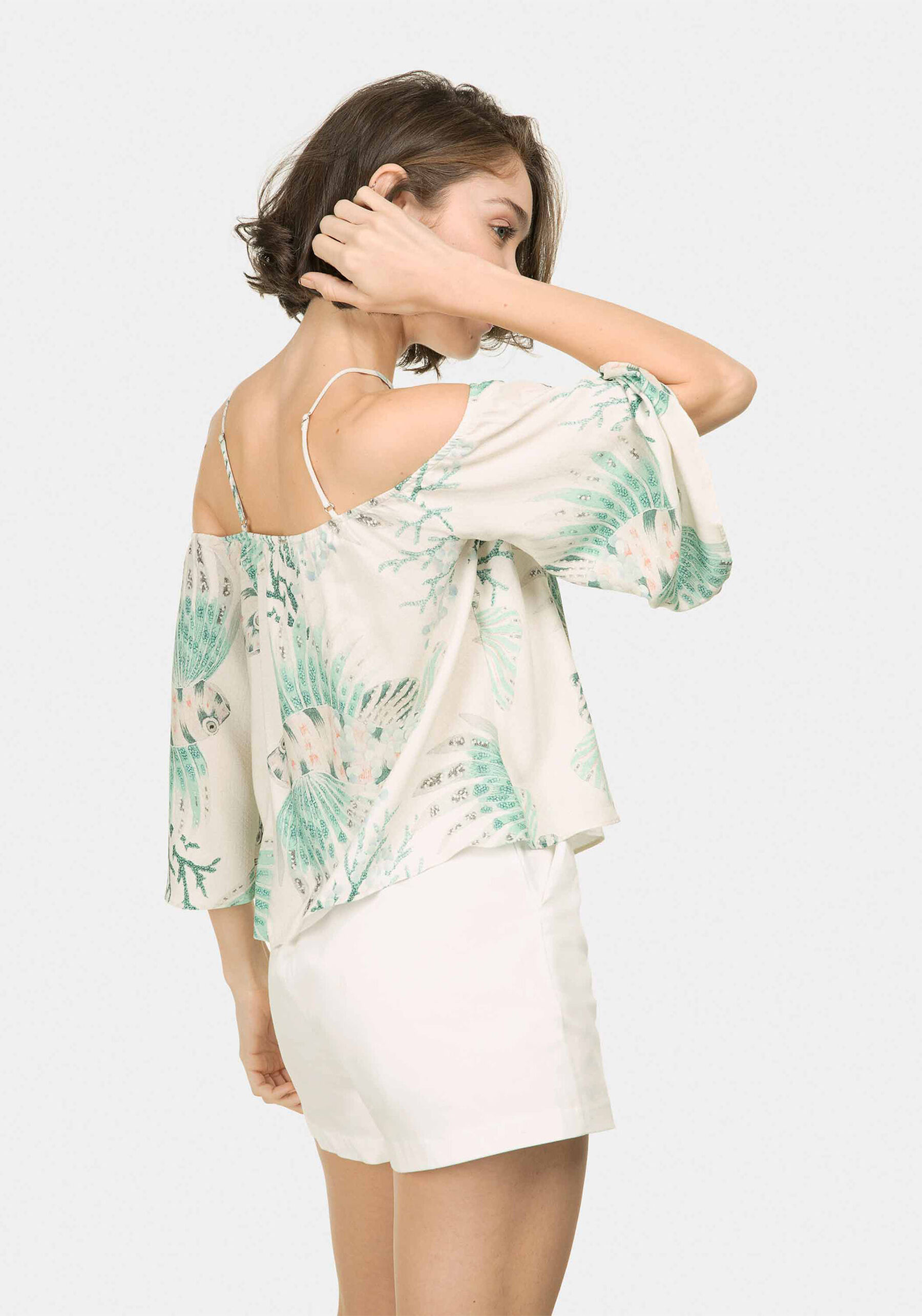 Blusa Manga 3/4 Estampa, . Blusa Manga 3/4 Estampa, , large.