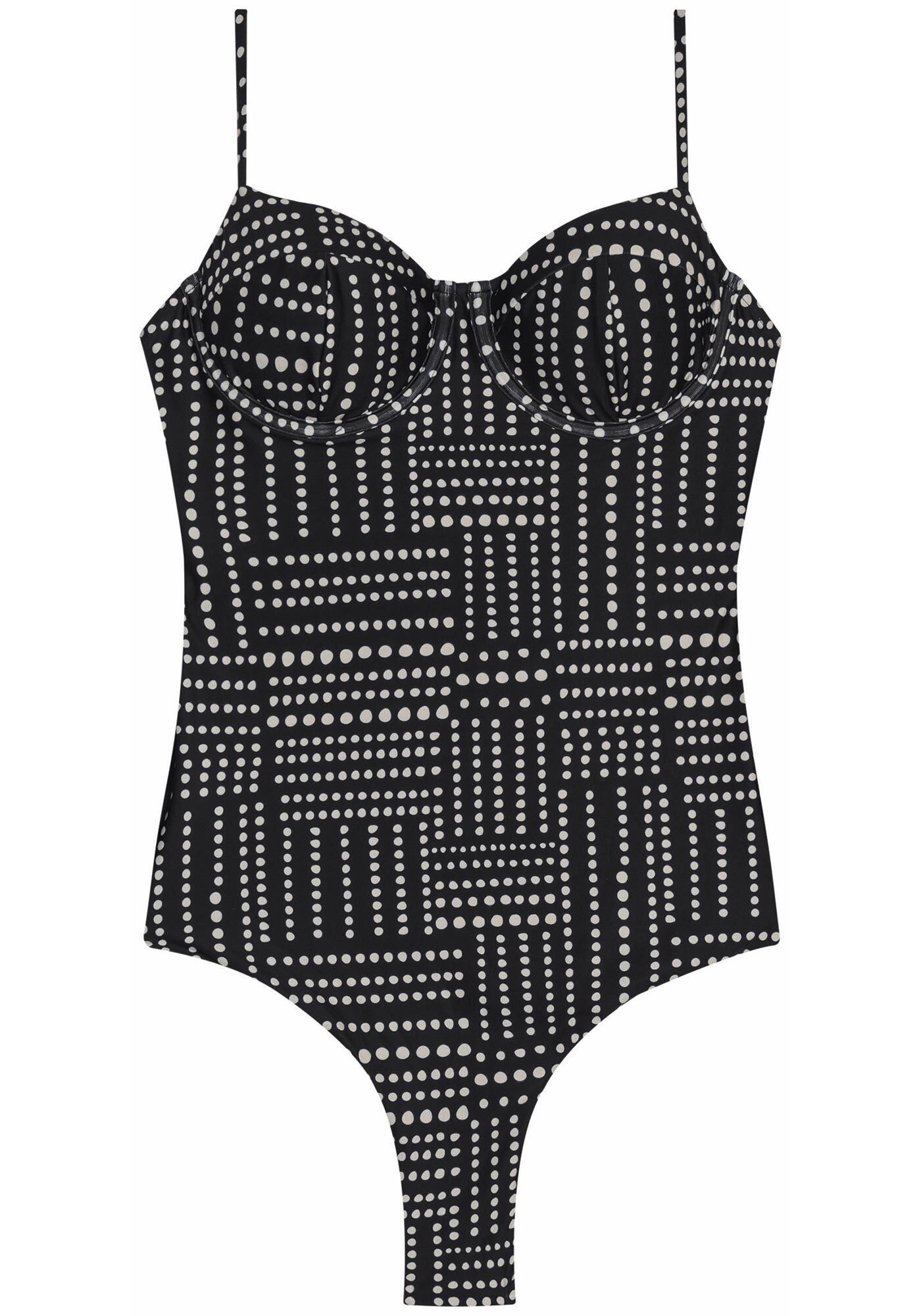 Mai&ocirc; Meia Ta&ccedil;a Estampado com Recorte Costas, , large.