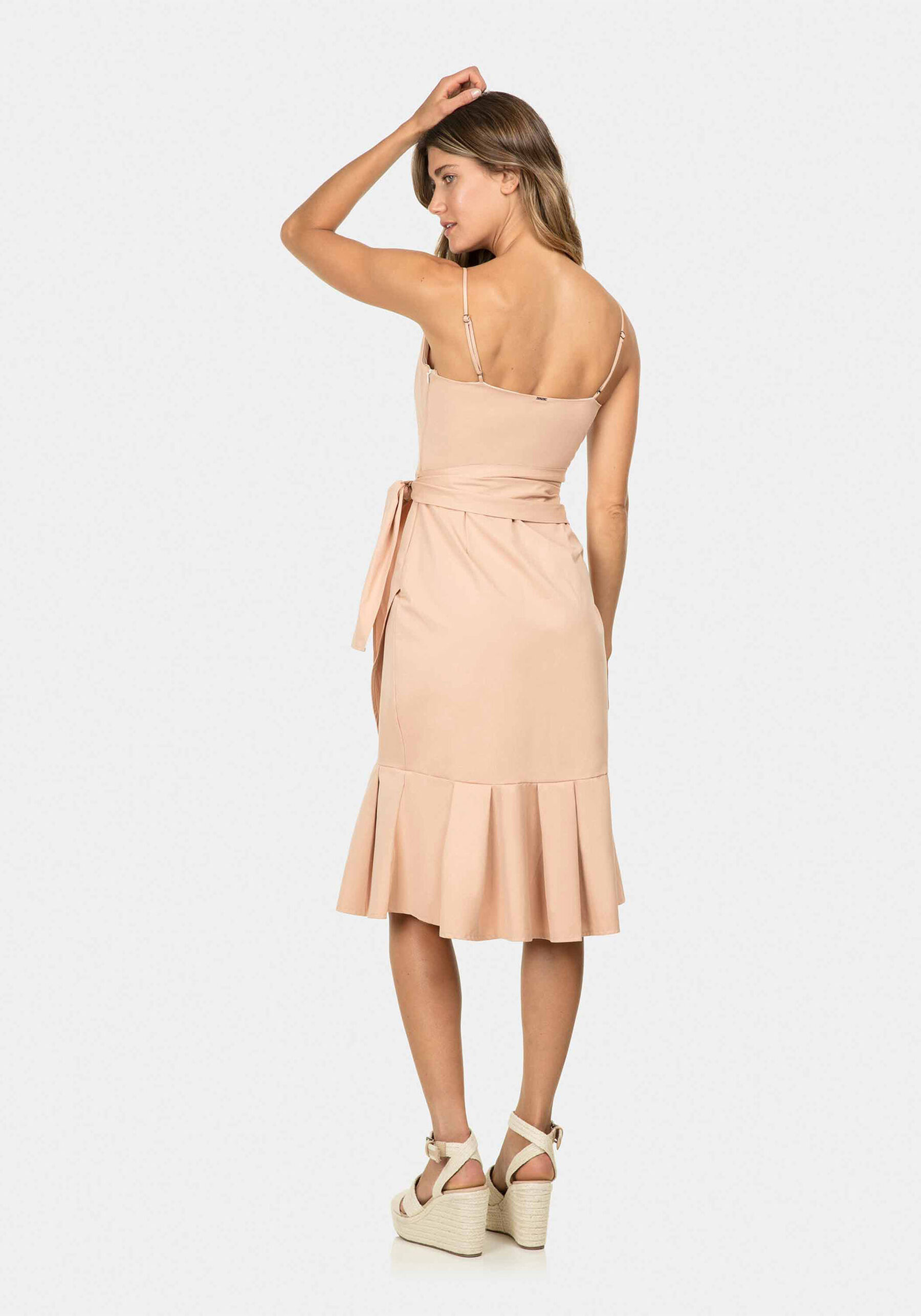 Vestido Mídi Babado Cinto, . Vestido Mídi Babado Cinto, , large.