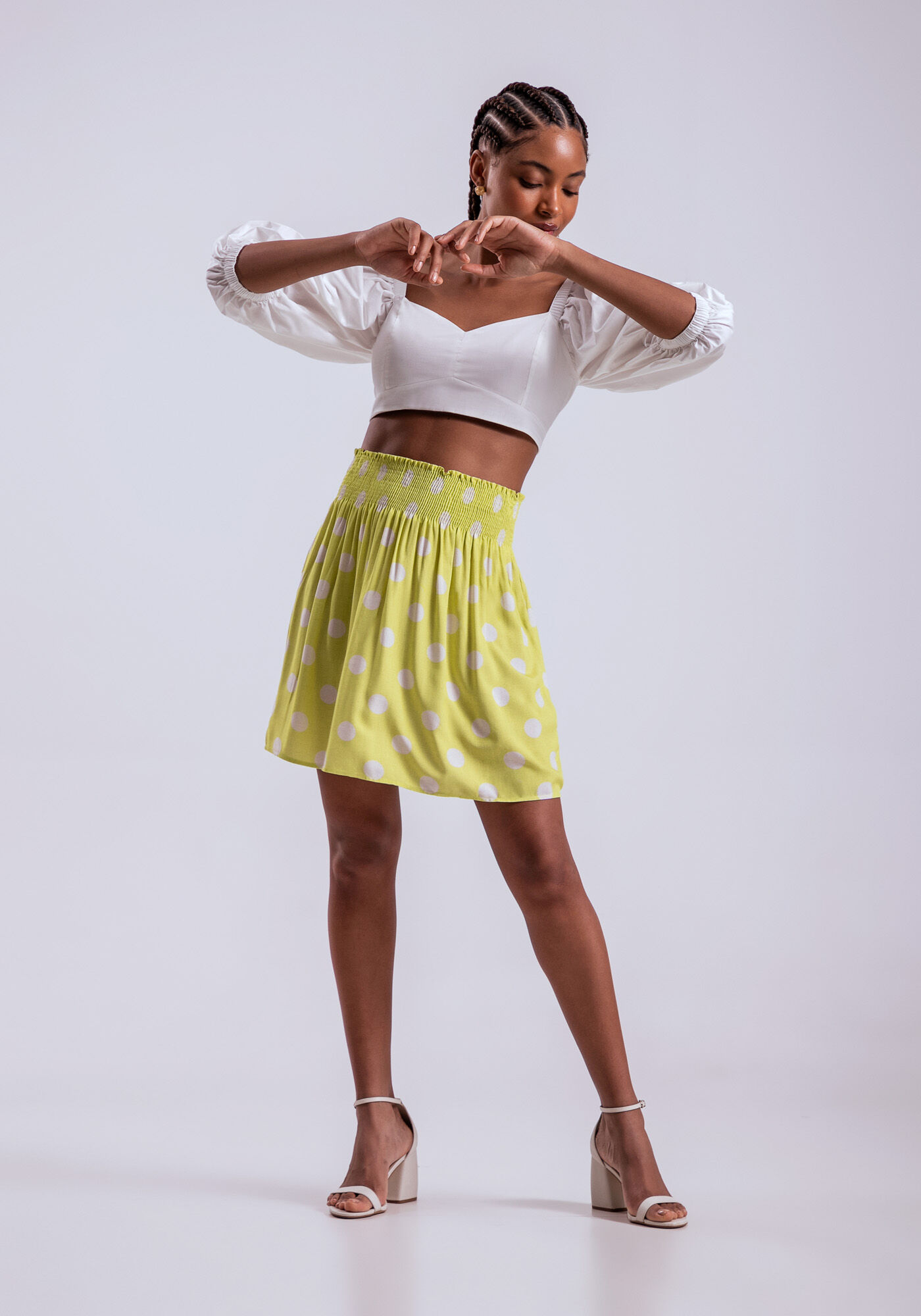 Blusa Cropped com Manga Bufante, , large.