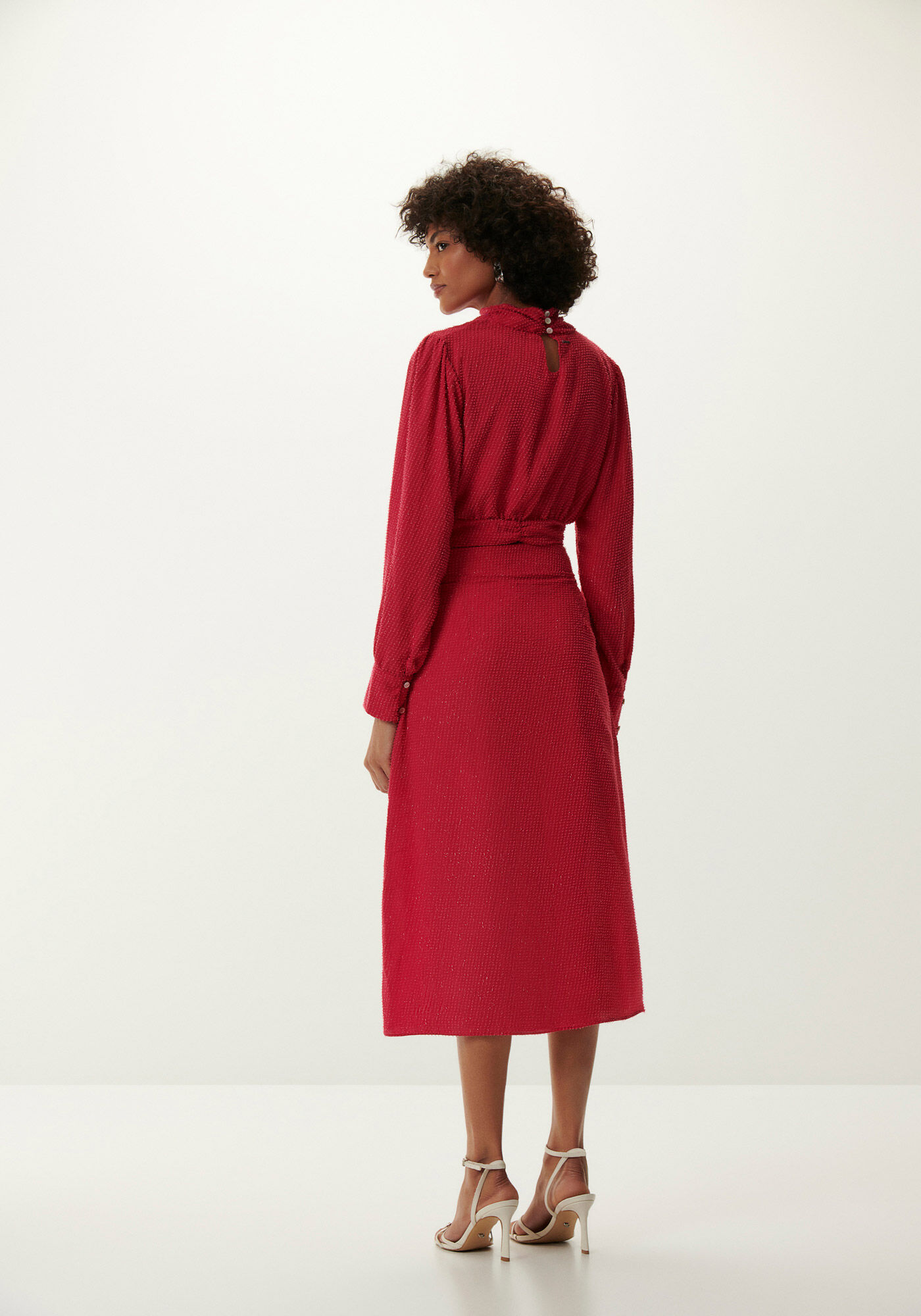 Blusa Manga Longa com Gola Alta e Brilho, , large.