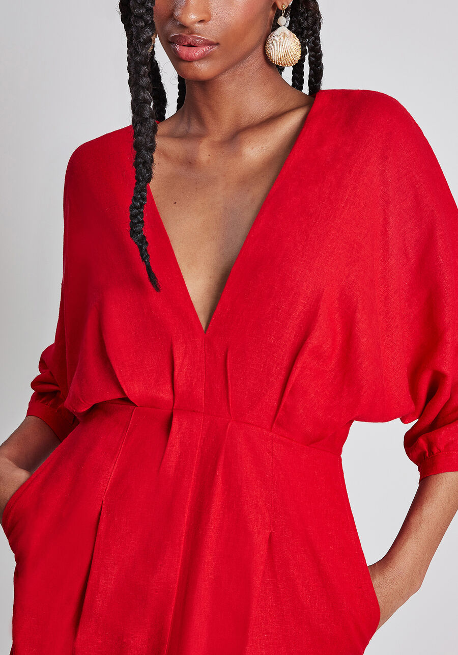 Vestido Mídi Cinto Linho, . Vestido Mídi Cinto Linho, , large.