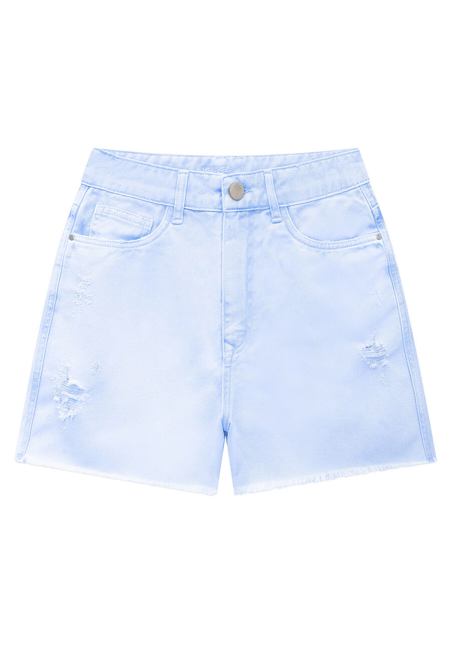 Shorts Sarja Califórnia Estonado Cintura Super Alta, . Shorts Sarja Califórnia Estonado Cintura Super Alta, , large.