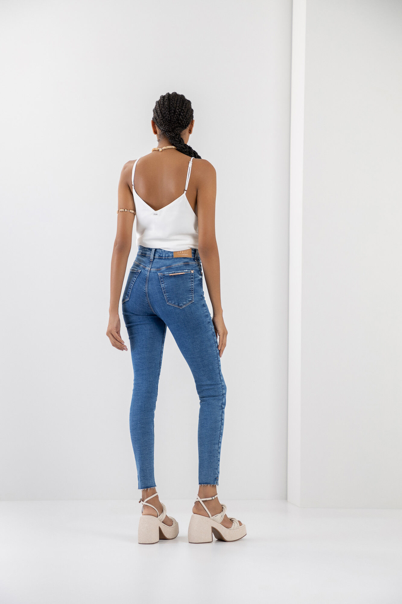 Cal&ccedil;a Jeans Skinny Cropped Super Alta, , large.