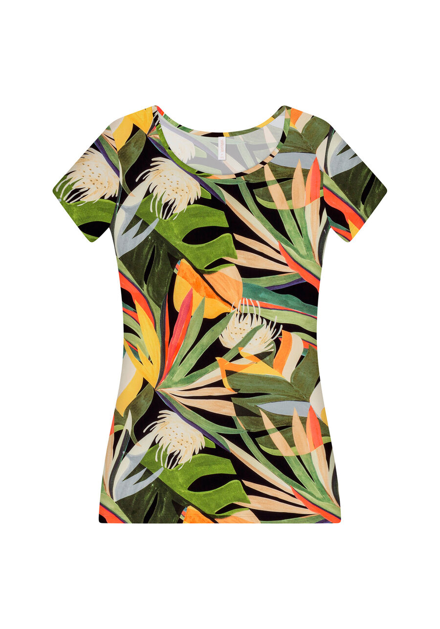Blusa Manga Curta Estampa, . Blusa Manga Curta Estampa, , large.