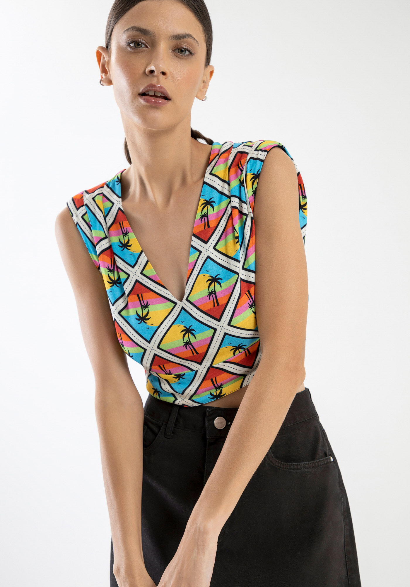 Blusa muscle sales tee zara