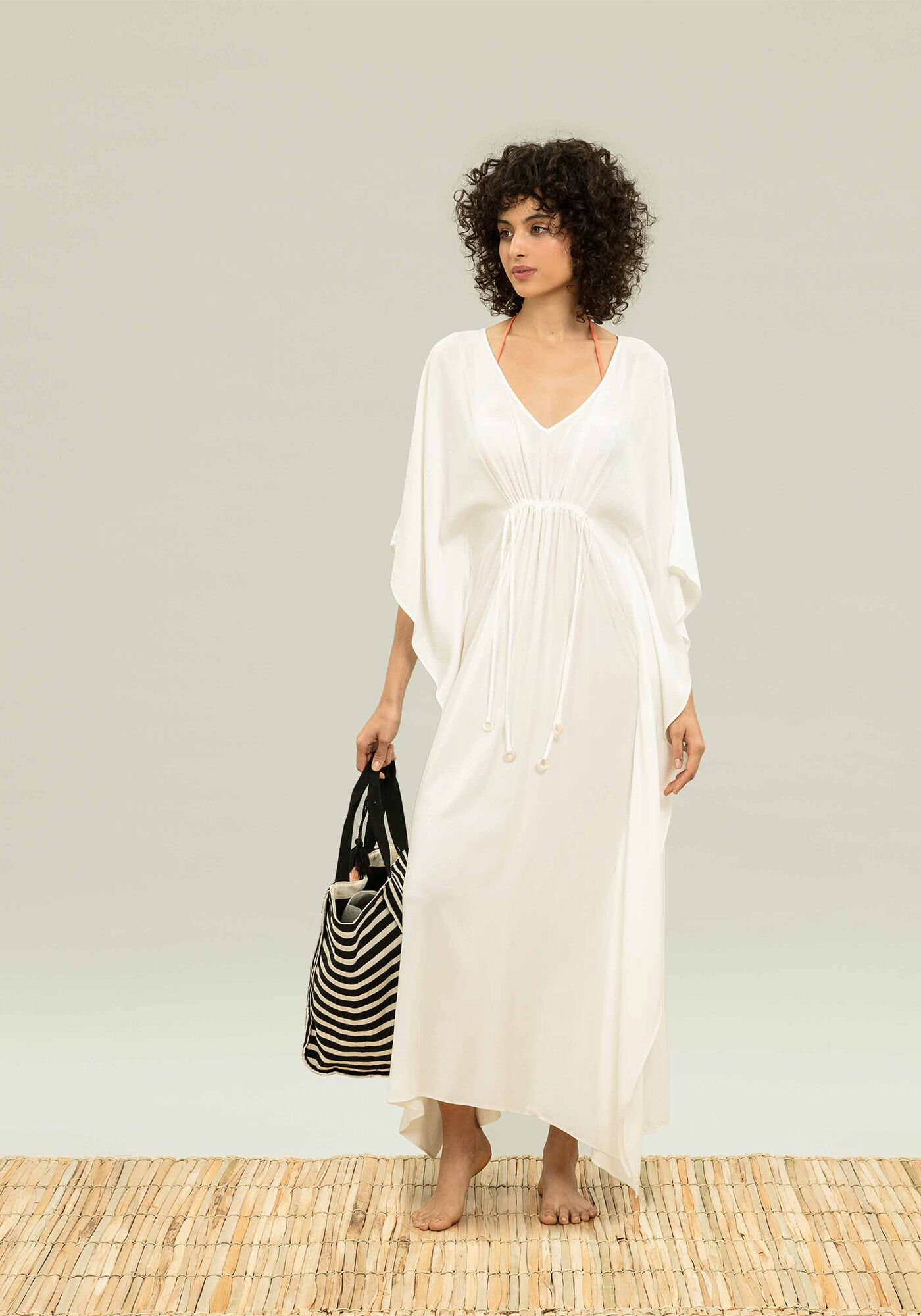 Saida de praia kaftan longa clearance