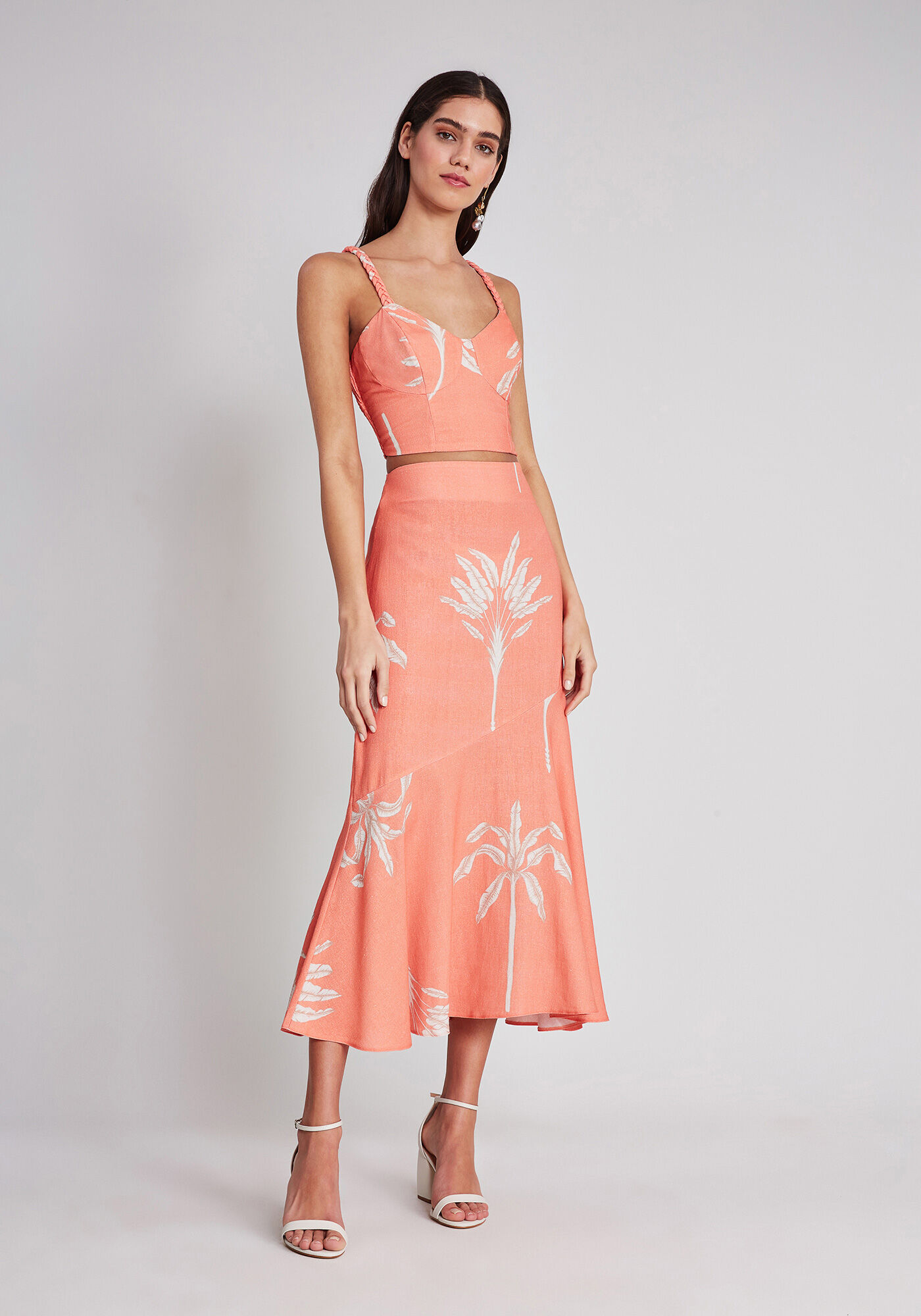 Saia M&iacute;di Babado God&ecirc; Estampa, , large.