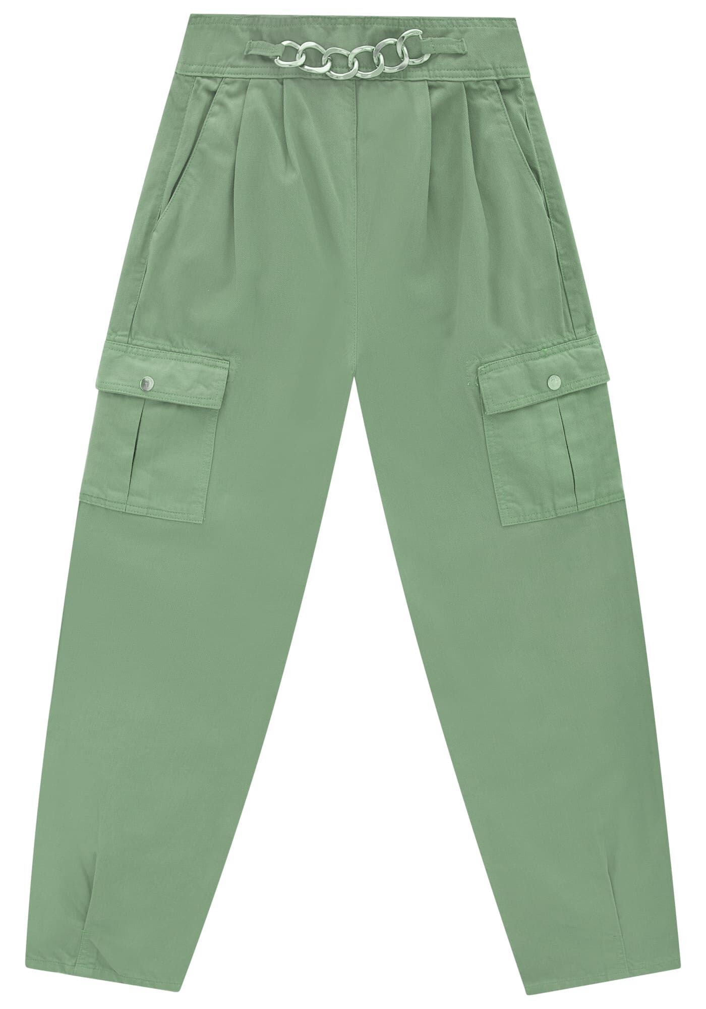 Cal&ccedil;a Sarja Cropped Utilit&aacute;ria com Corrente C&oacute;s, , large.