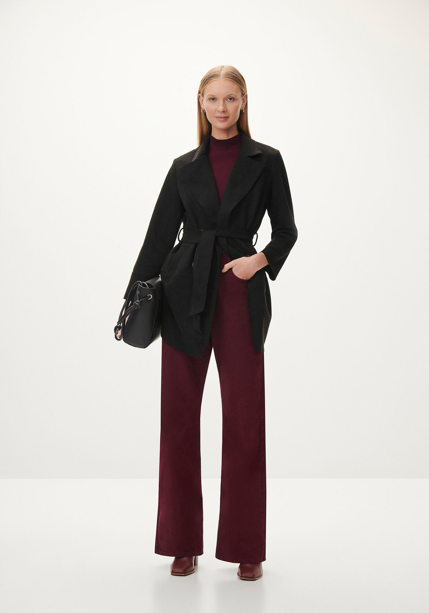 Cal&ccedil;a Sarja Wide Leg com Cintura Alta, VIOLETA PORT, large.